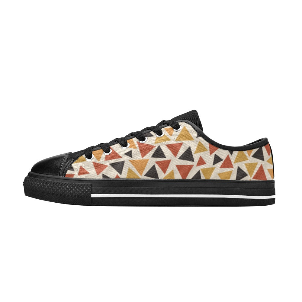 Angles Canvas Low Top Sneakers | Sundown Palette | Kinky Nomad