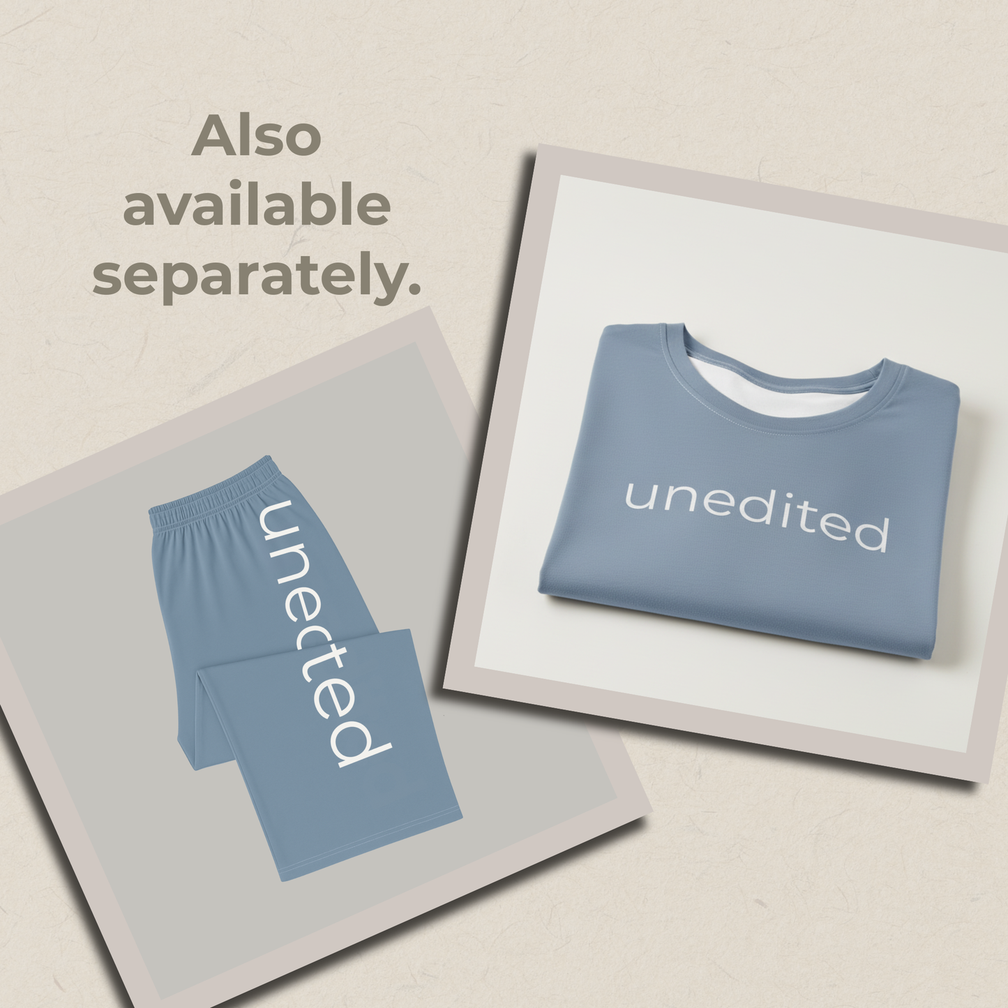 UNEDITED SoftStyles Set | Unisex T-Shirt & Wide-Leg Pant Matching Set