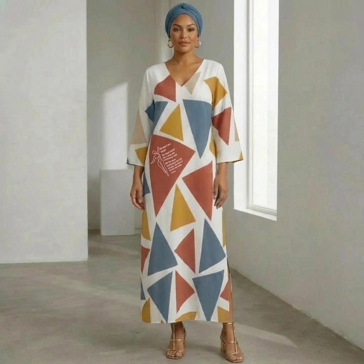 Born Herself Kaftan – Comfortable Casual Dress with Pockets