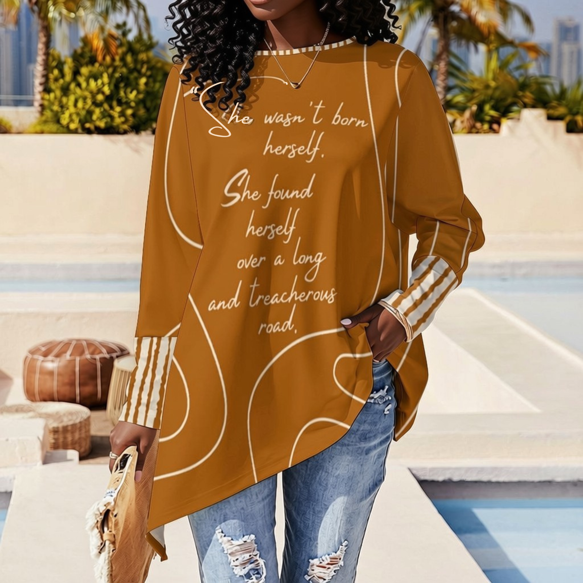 She Found Herself Asymmetric Top | Manifesto Series | Women's | Kinky Nomad