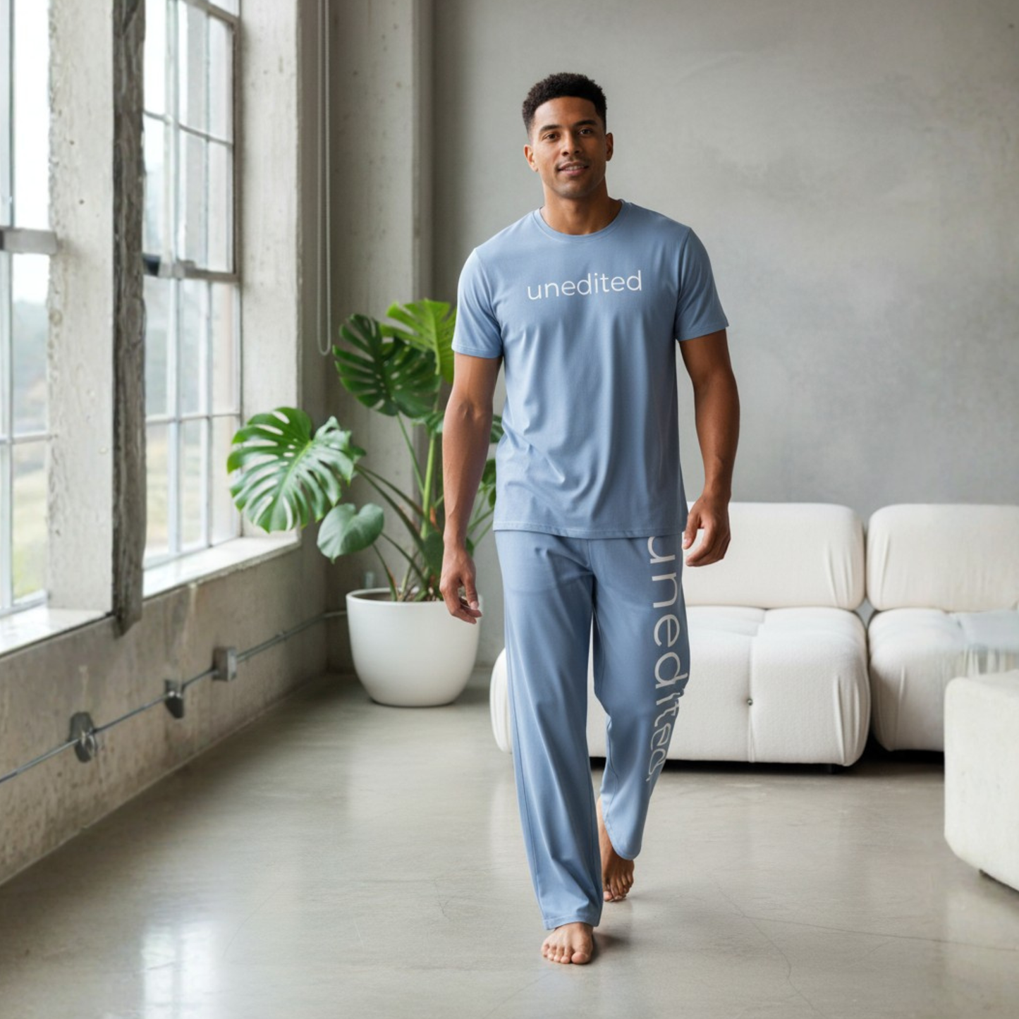 UNEDITED SoftStyles Set | Unisex T-Shirt & Wide-Leg Pant Matching Set