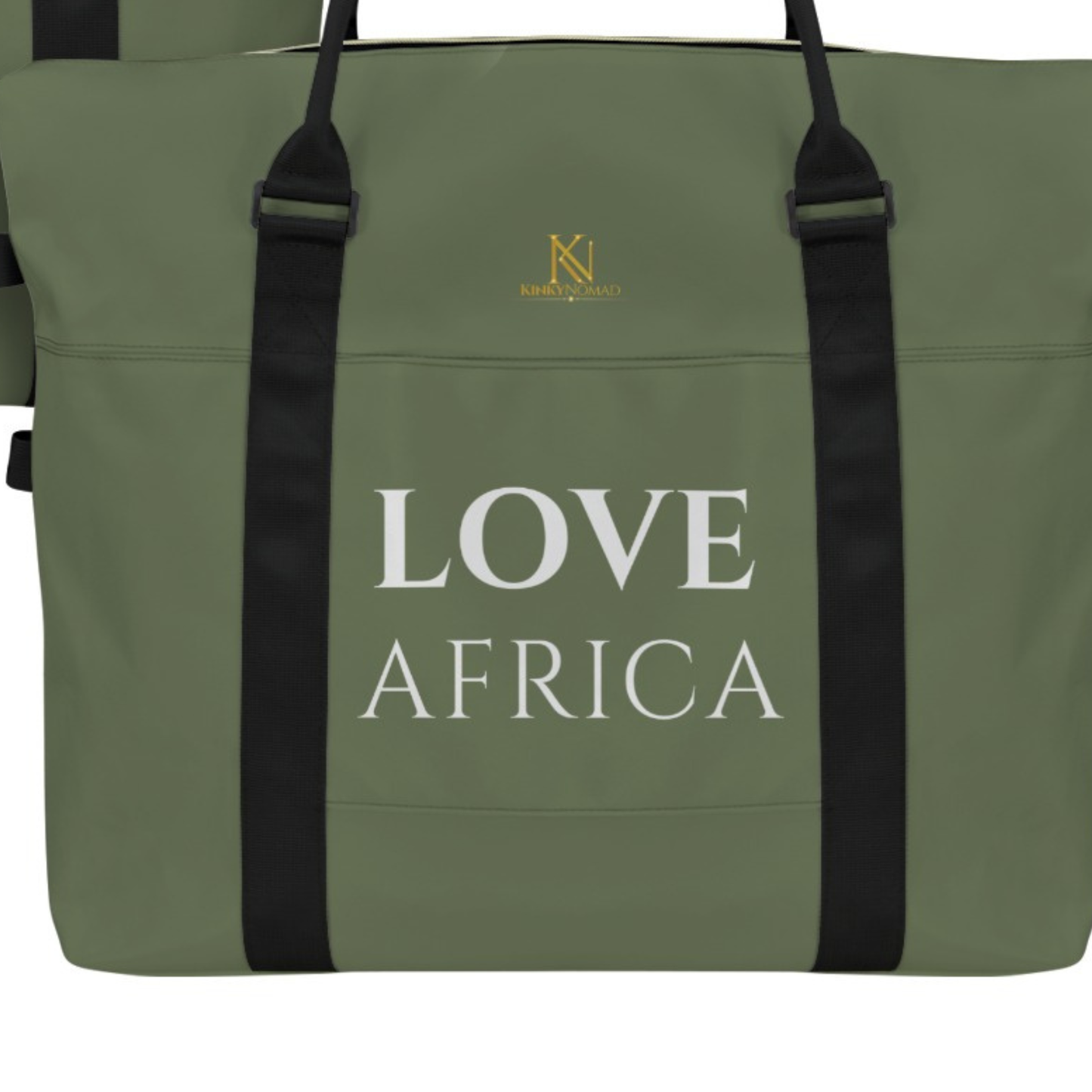 Large Duffel Bag | Afrika for Afrikans Ghana Love Africa | Kinky Nomad