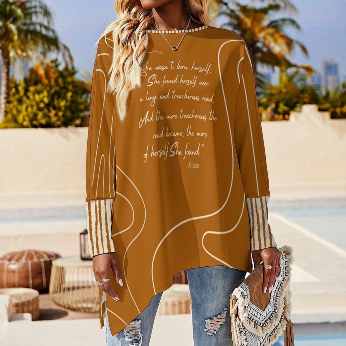 She Found Herself Asymmetric Top | Manifesto Series | Women's | Kinky Nomad