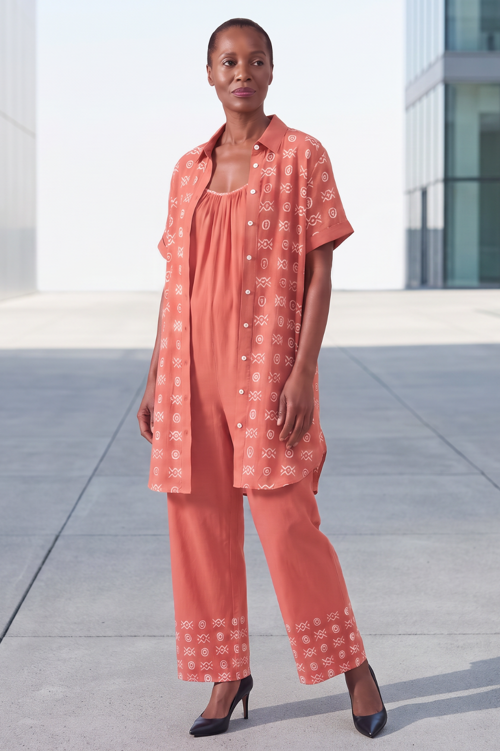 Savanna Earth Bundle | Shirt Dress + Jumpsuit | Kinky Nomad