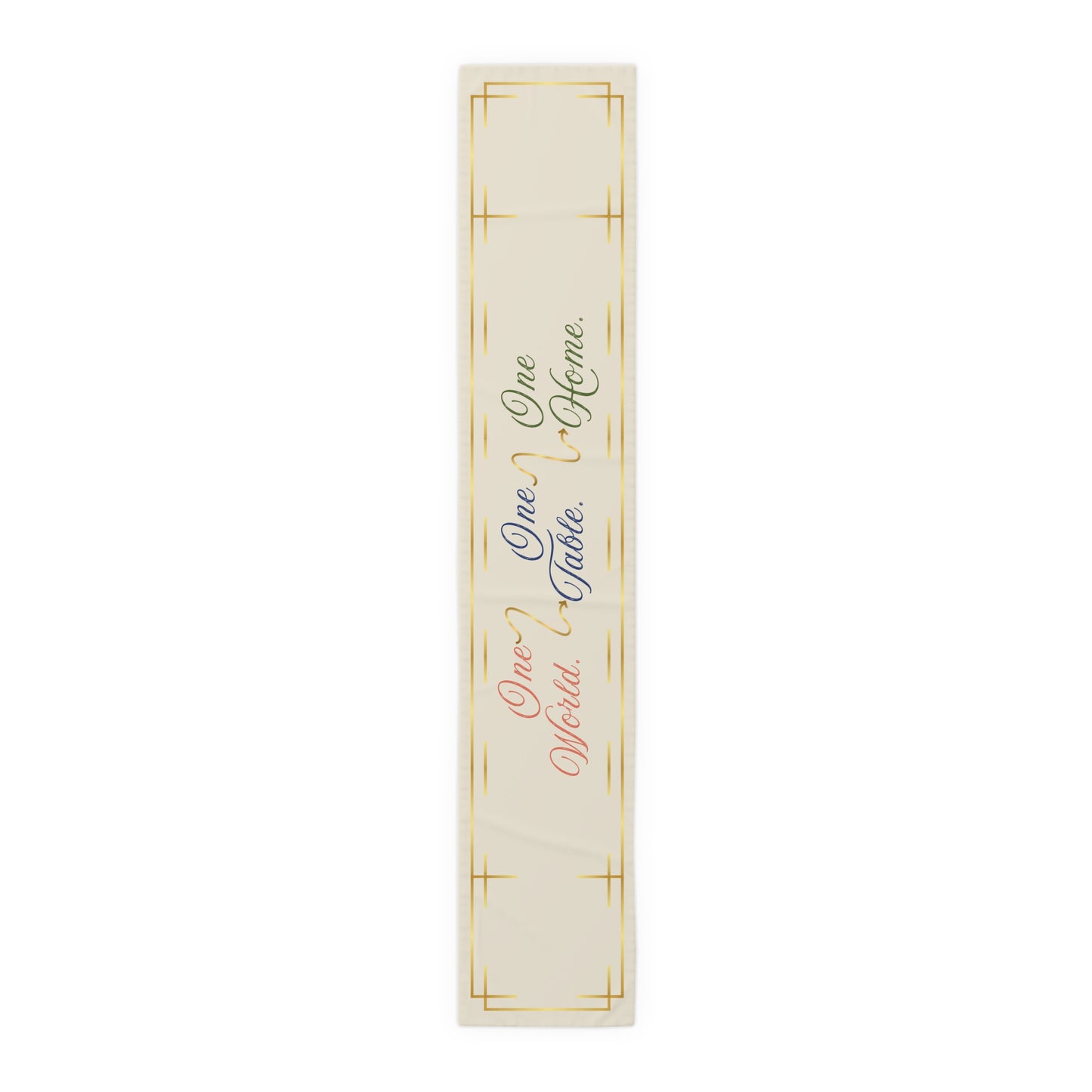 Table Runner – Abundance, Connection, Calm Home Wild Soul, Gratitude | Cotton Twill & Polyester | 2 Sizes