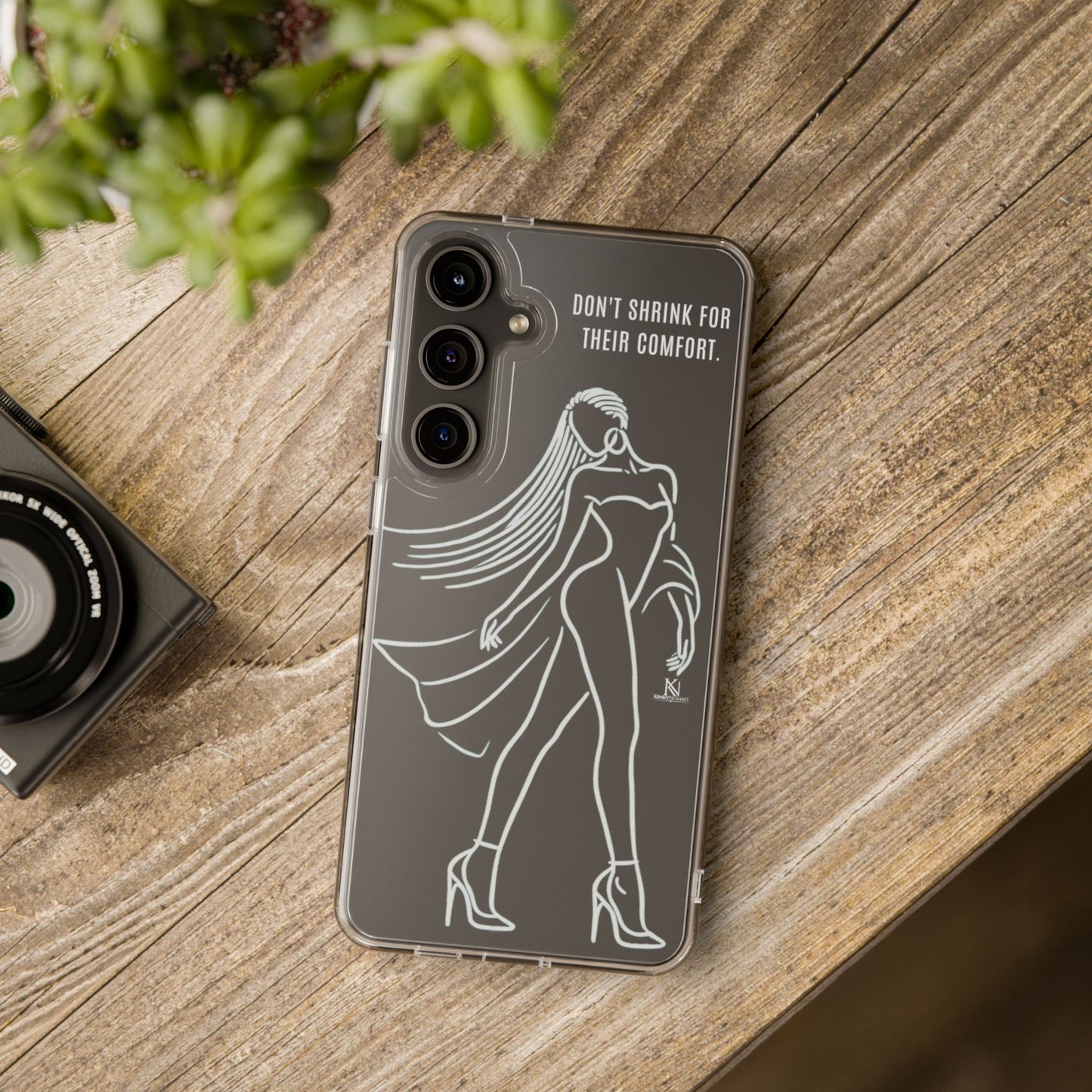 Empowerment Clear Phone Case – Slim Protective Cover for iPhone & Samsung (5 Designs)