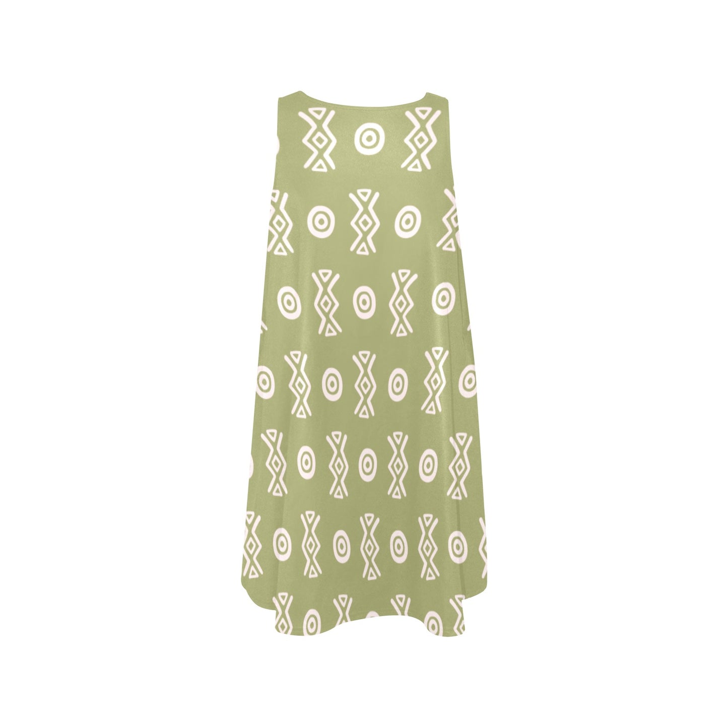 Savanna Moss A-Line Pocket Dress | Sleeveless Boho Summer Dress – Kinky Nomad