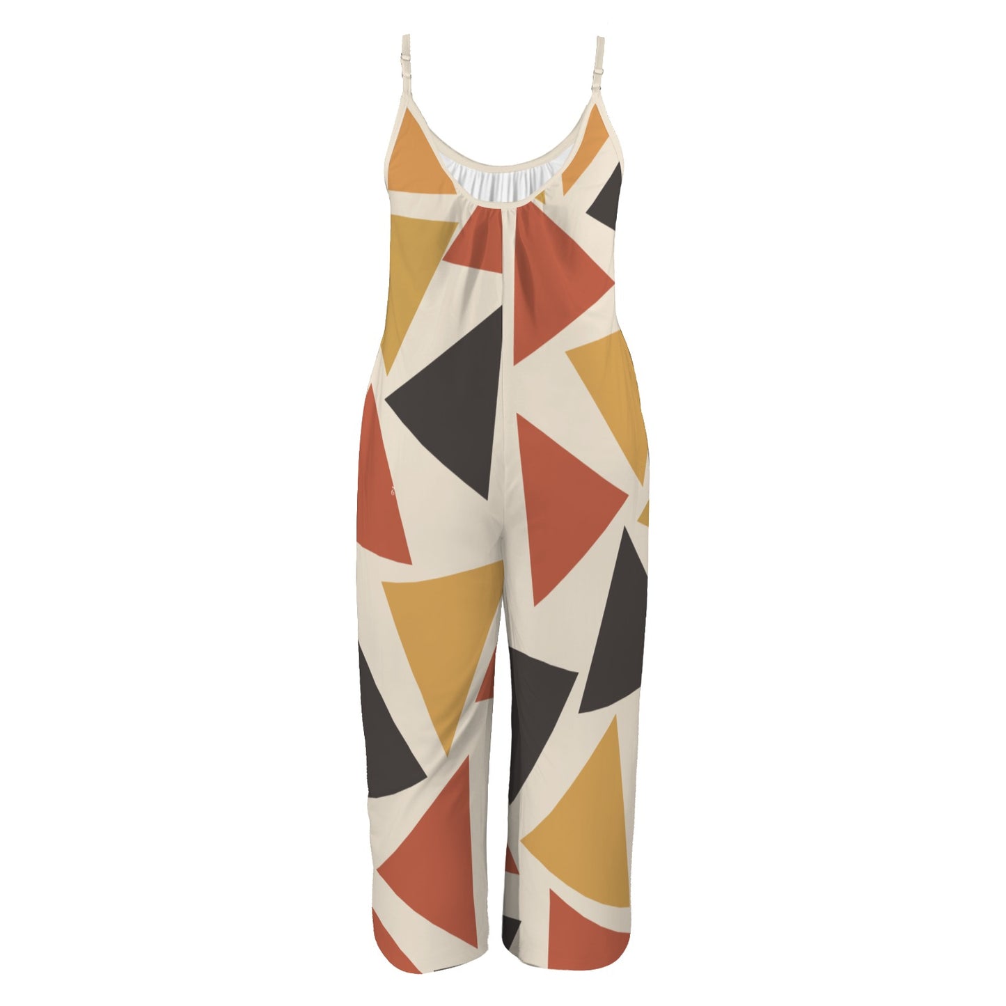Wide-Leg Jumpsuit | Angles Series | Earth Palette | Kinky Nomad