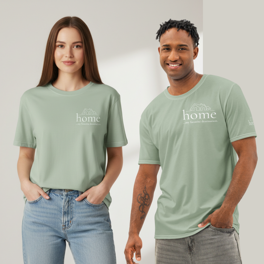 Home Is My Favorite Destination Cotton T-Shirt | Minimalist Unisex Tee