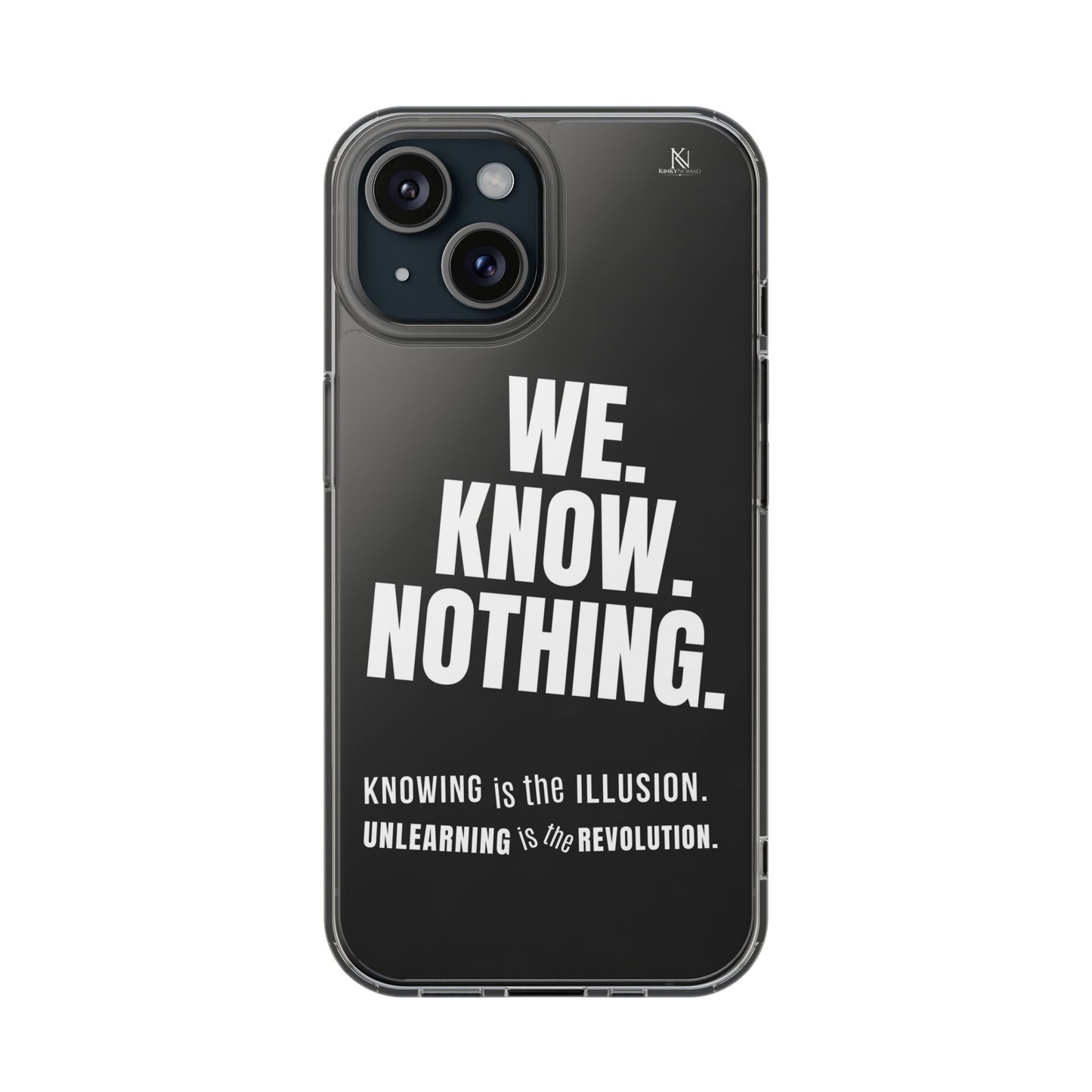 Empowerment Clear Phone Case – Slim Protective Cover for iPhone & Samsung (5 Designs)