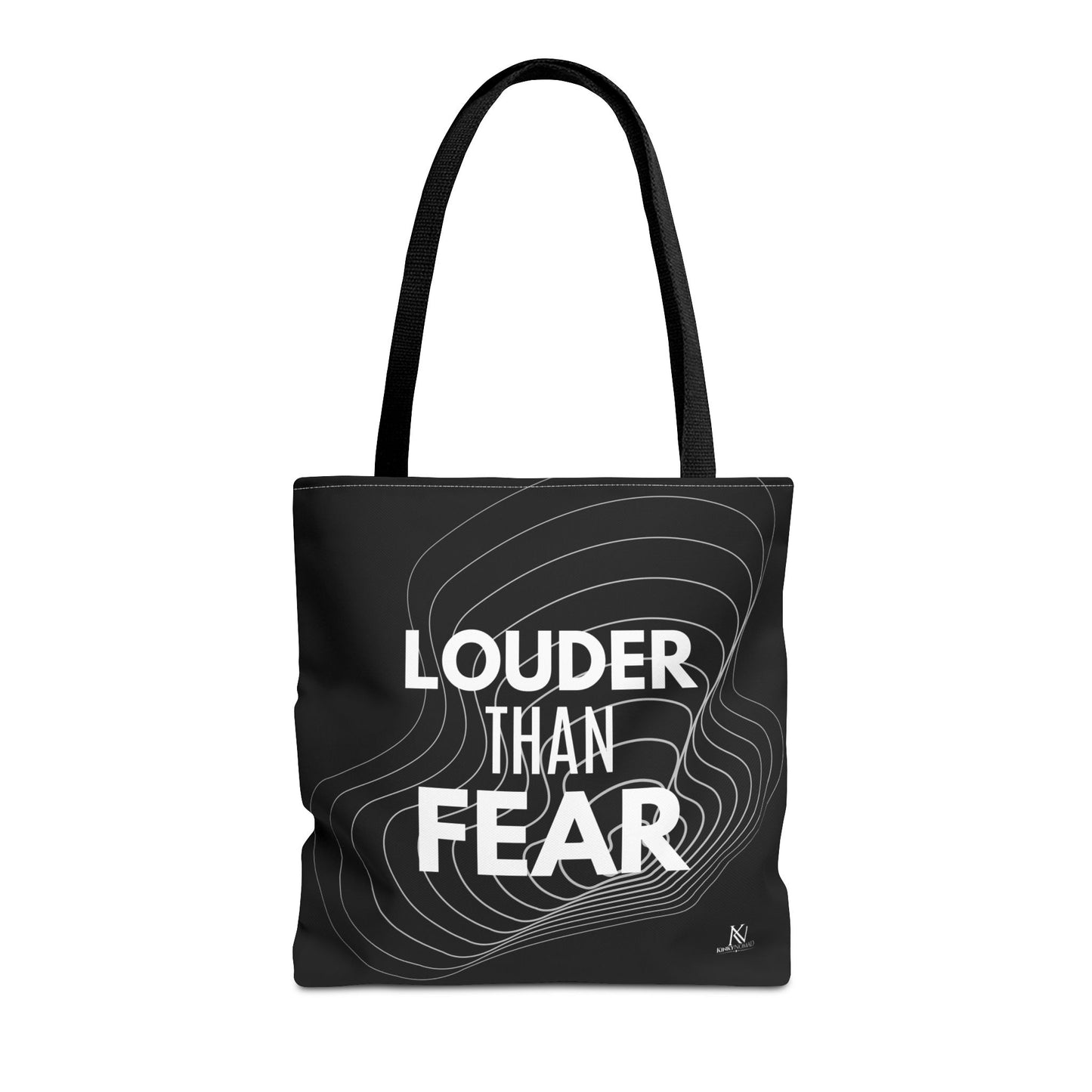 Empowerment Tote Bag – 16x16 Durable Polyester Tote | Louder Than Fear, Her Power, My Body My Rules, We Know Nothing