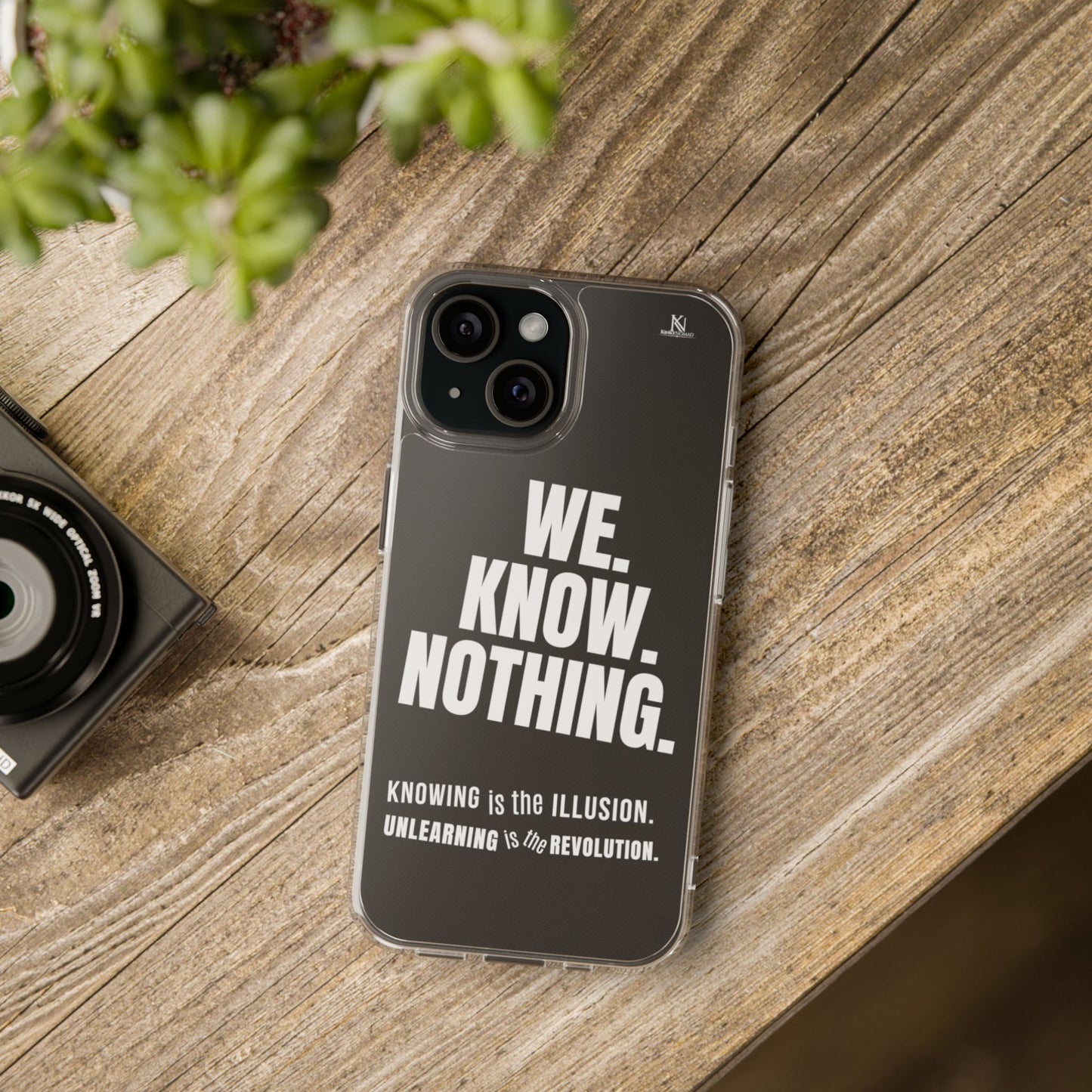 Empowerment Clear Phone Case – Slim Protective Cover for iPhone & Samsung (5 Designs)