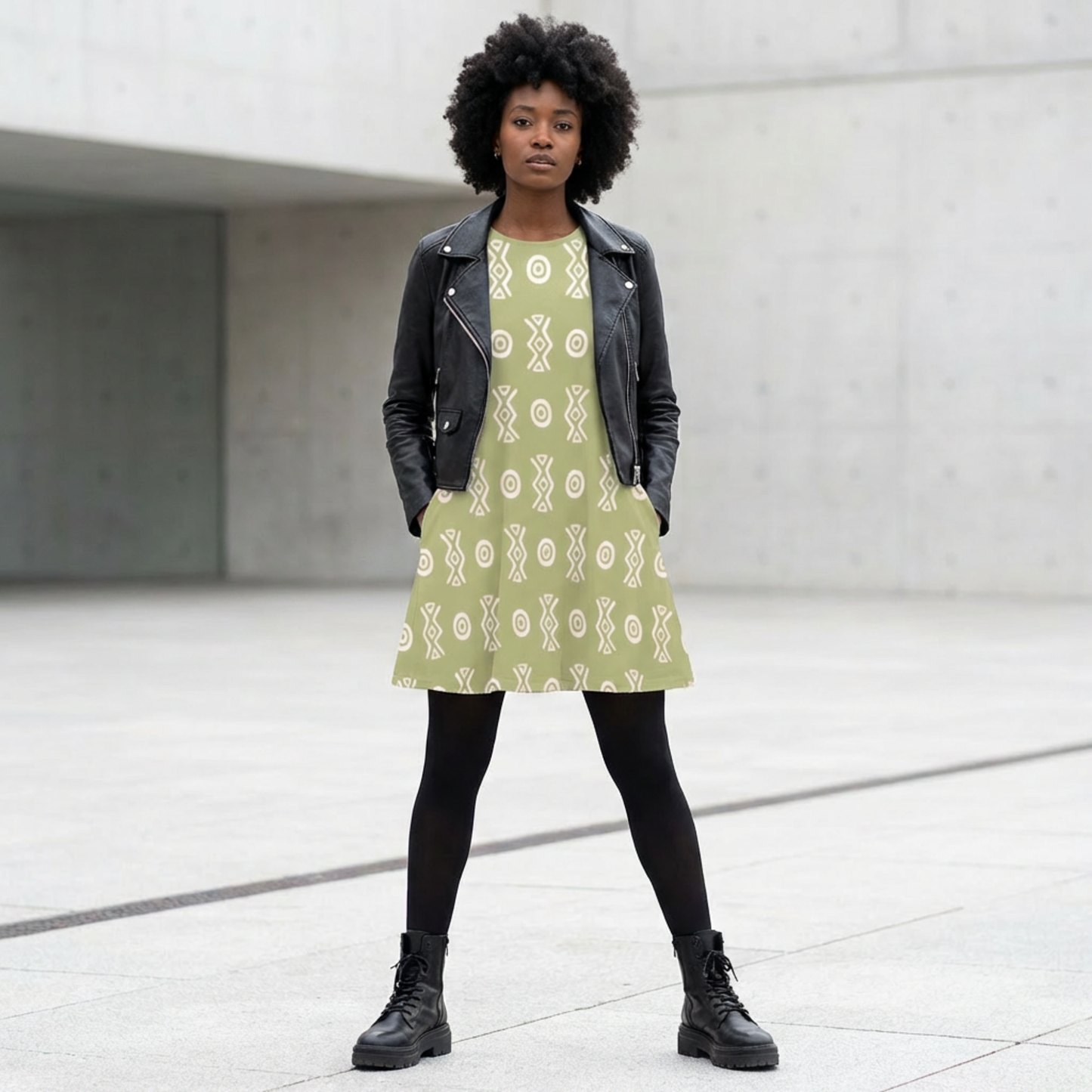 Savanna Moss A-Line Pocket Dress | Sleeveless Boho Summer Dress – Kinky Nomad
