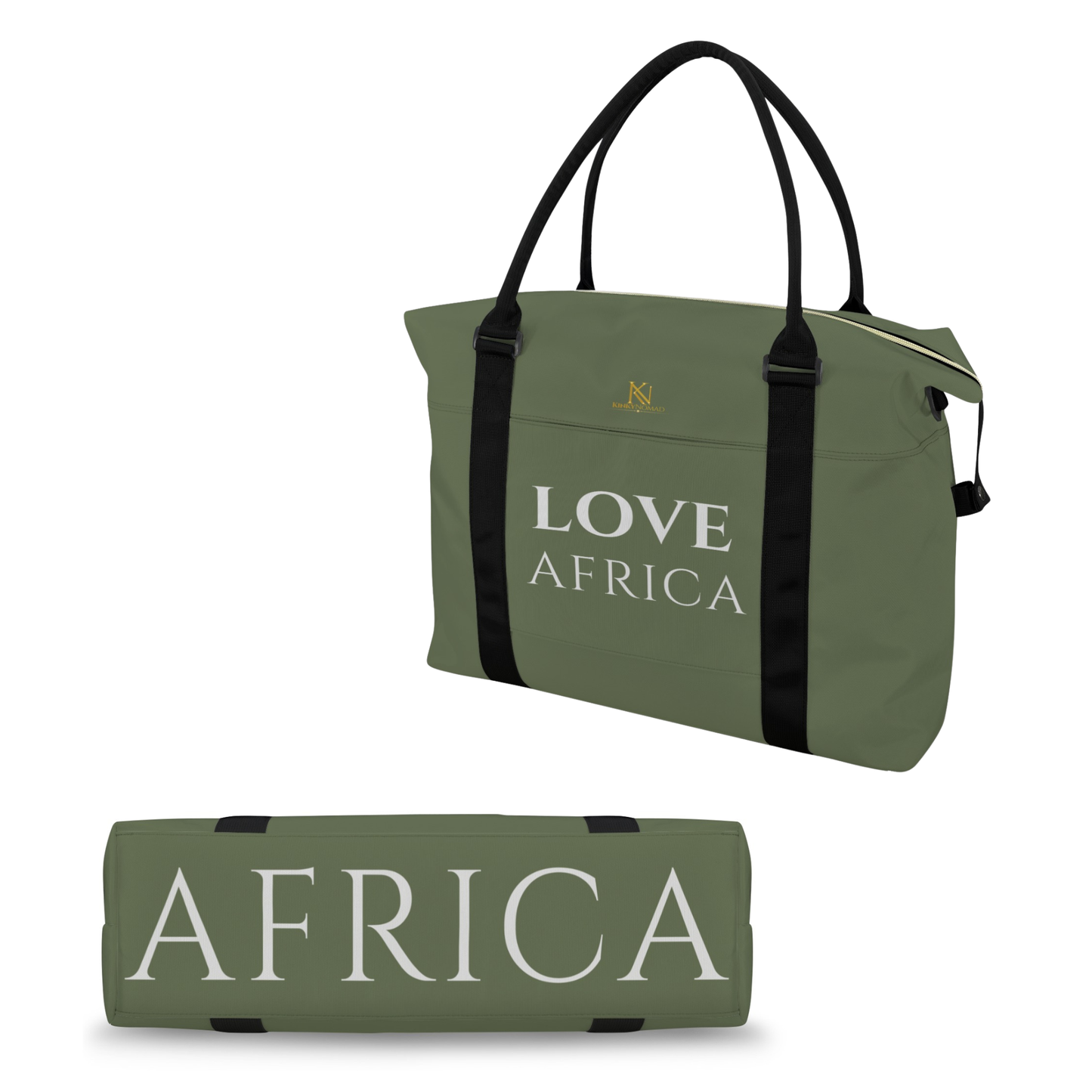 Large Duffel Bag | Afrika for Afrikans Ghana Love Africa | Kinky Nomad