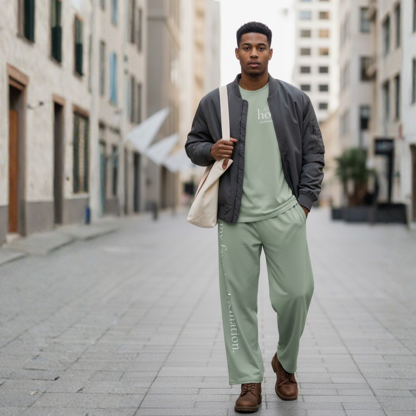 Wild Soul, Calm Home SoftStyles Set | Unisex T-Shirt & Wide-Leg Pant Matching Set