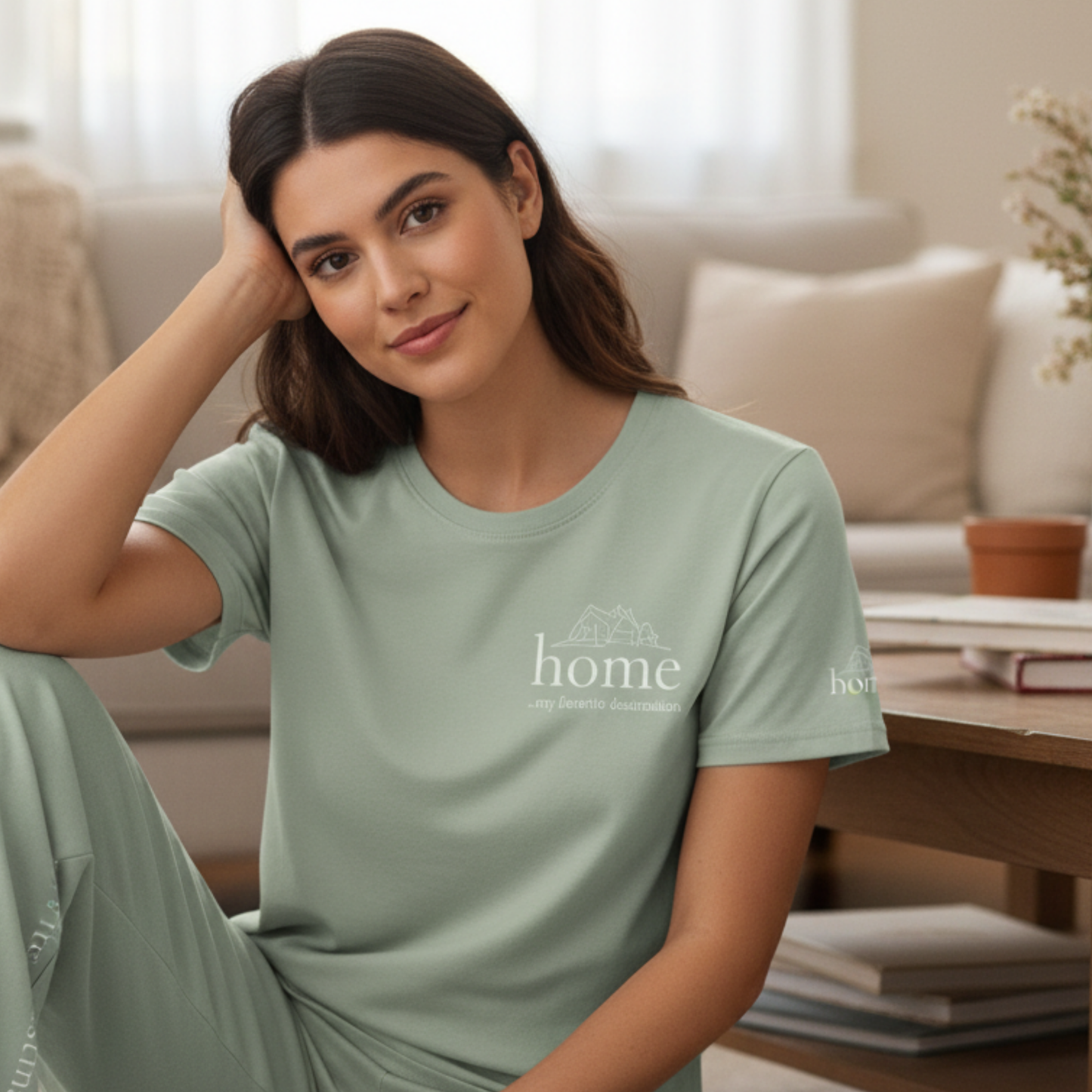 Home Is My Favorite Destination Cotton T-Shirt | Minimalist Unisex Tee
