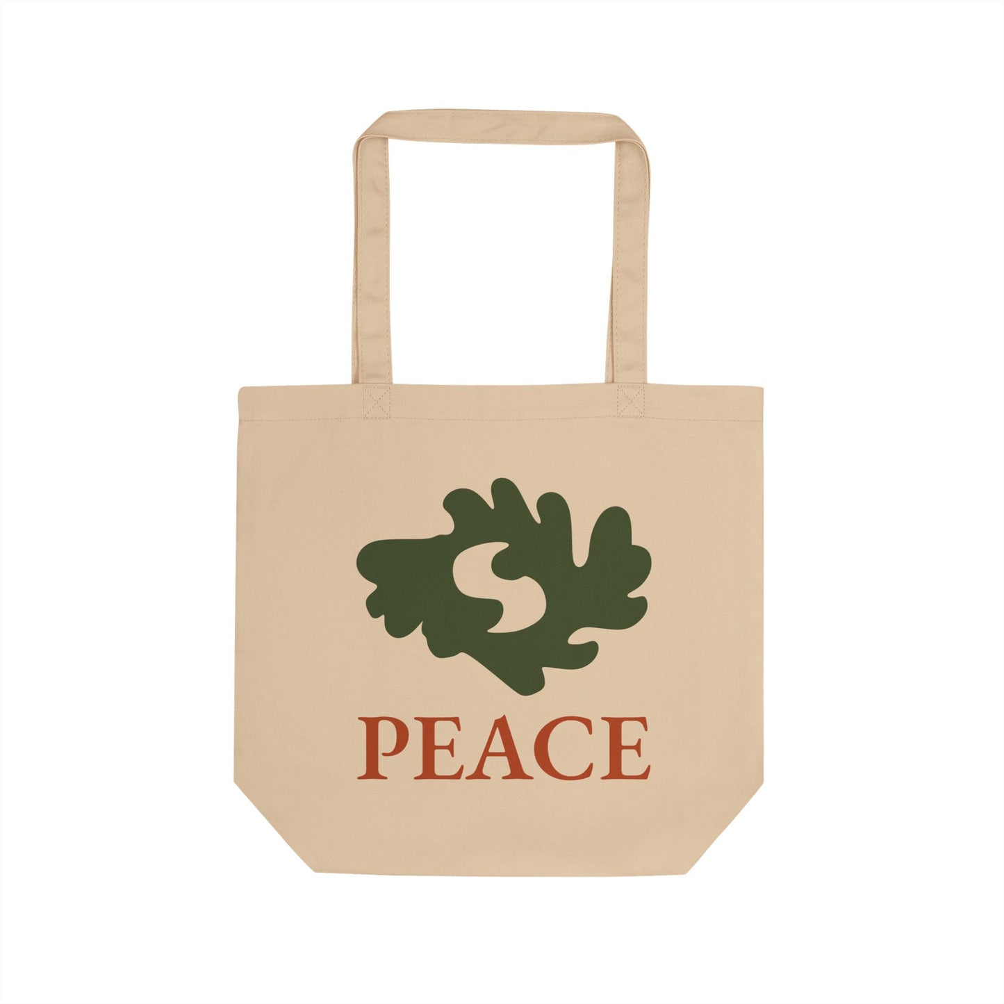 PEACE Adinkra Organic Cotton Tote Bag | Eco-Friendly African Symbol Tote by Kinky Nomad