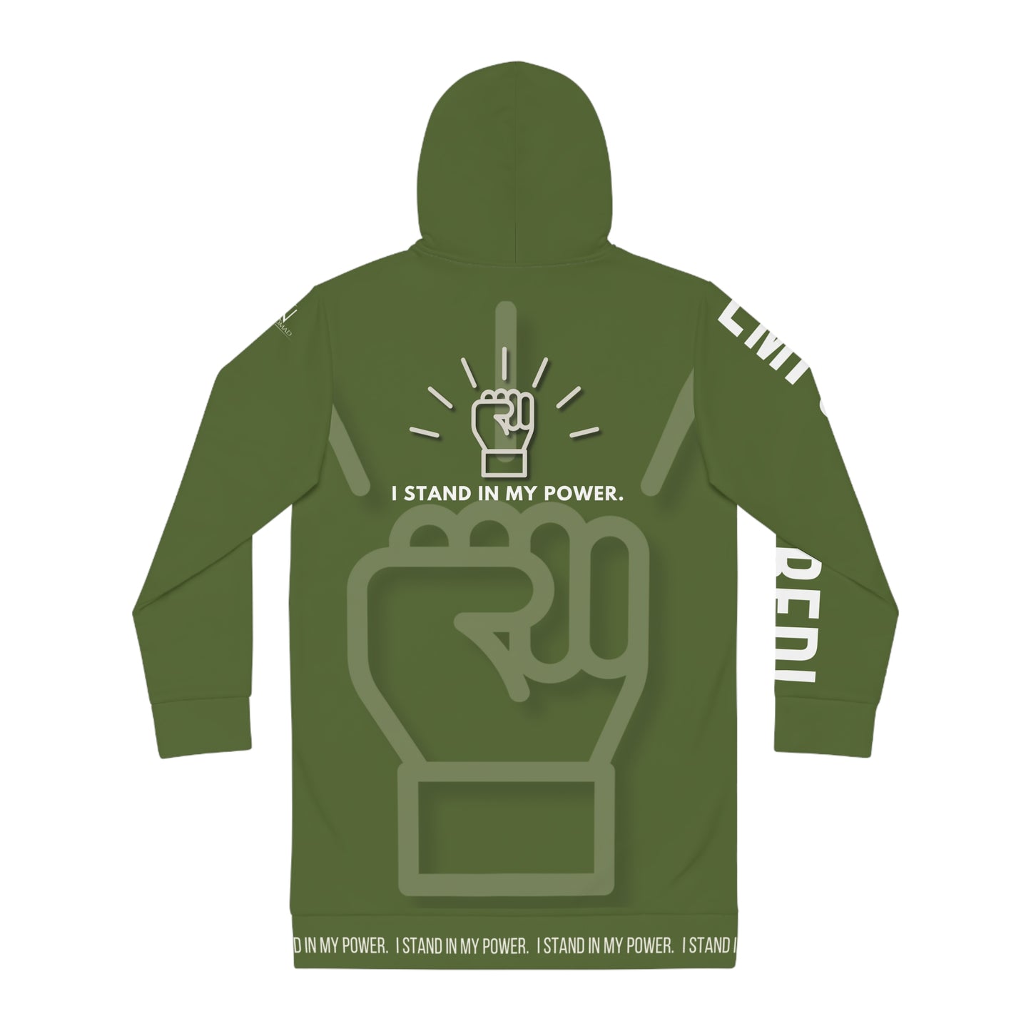 I Stand In My Power Hoodie Dress — Empowering Women’s Statement Streetwear