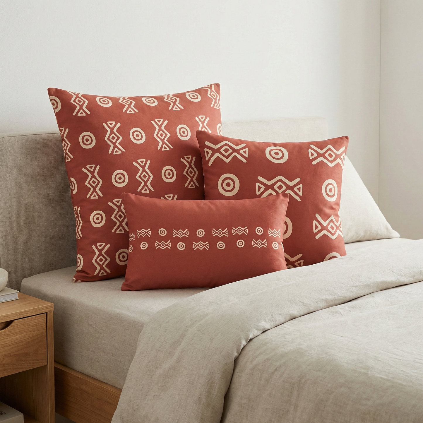 Savannah Earth Accent Pillow Collection – African-Inspired Home Decor (22×22, 18×18, Lumbar)