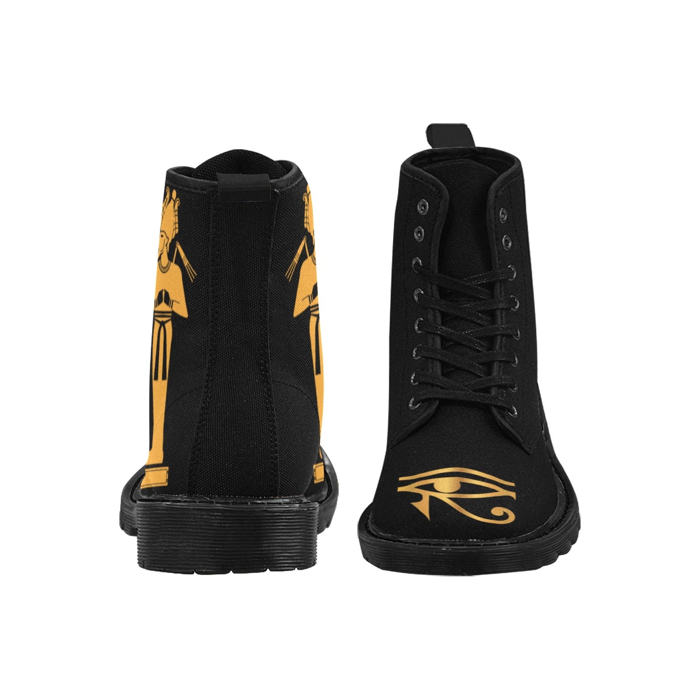 Isis & Osiris Martin Boots | Kemet Series | Black & Gold | Kinky Nomad