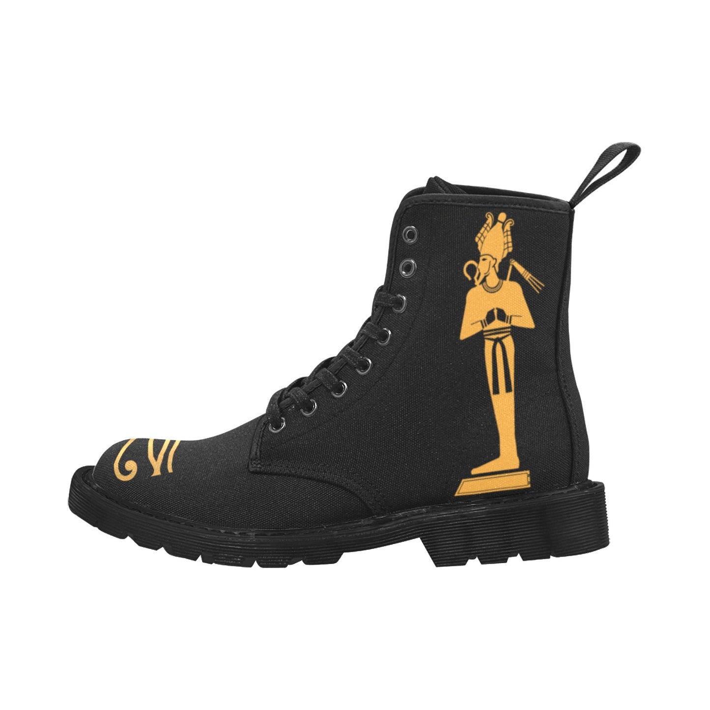 Isis & Osiris Martin Boots | Kemet Series | Black & Gold | Kinky Nomad