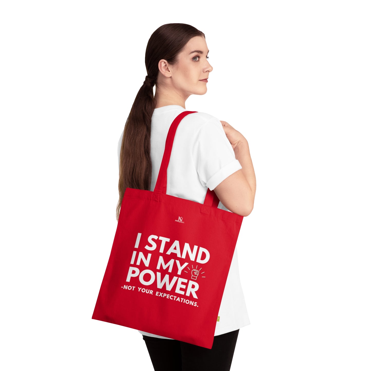 Organic Cotton Tote Bag – Eco-Friendly 15x16.5 Sustainable Tote | Freedom to Refuse, #WTAF, I Stand in My Power, The System Isn’t Broken