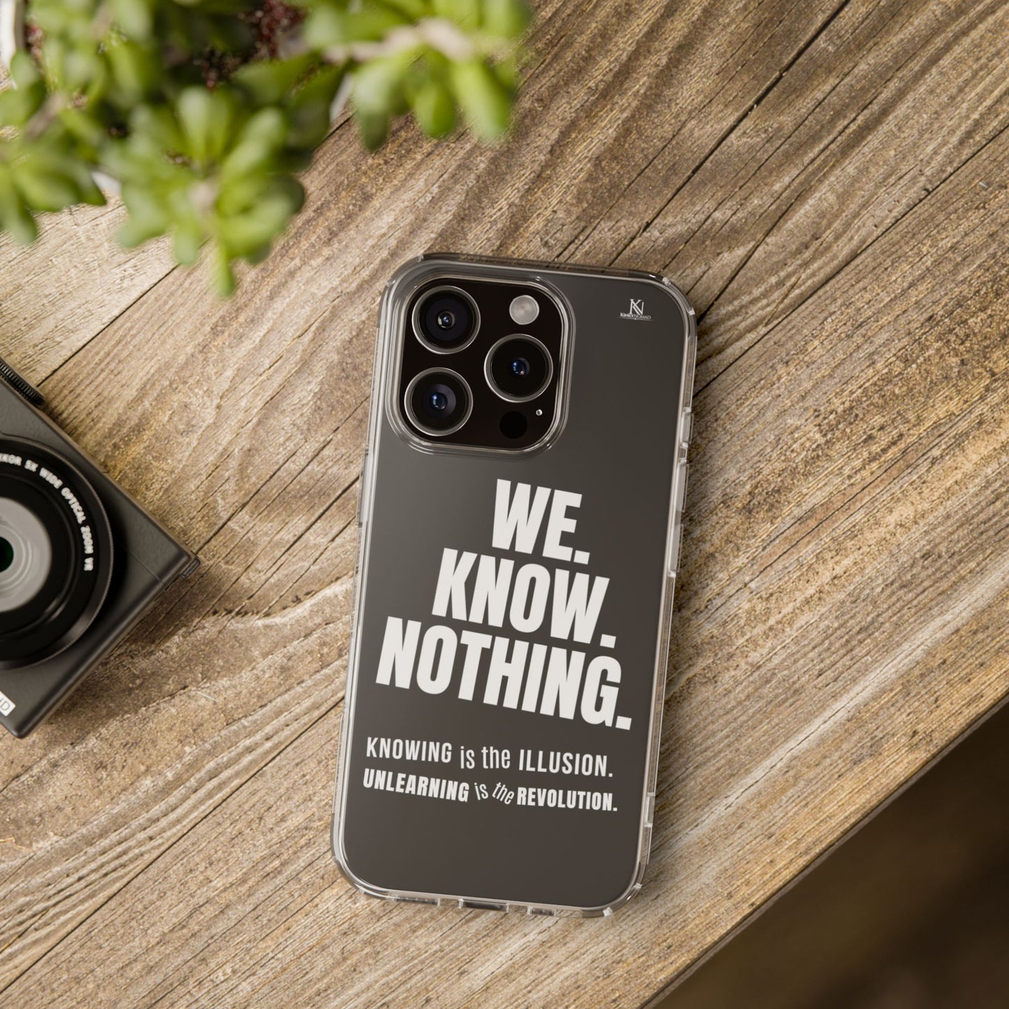 Empowerment Clear Phone Case – Slim Protective Cover for iPhone & Samsung (5 Designs)