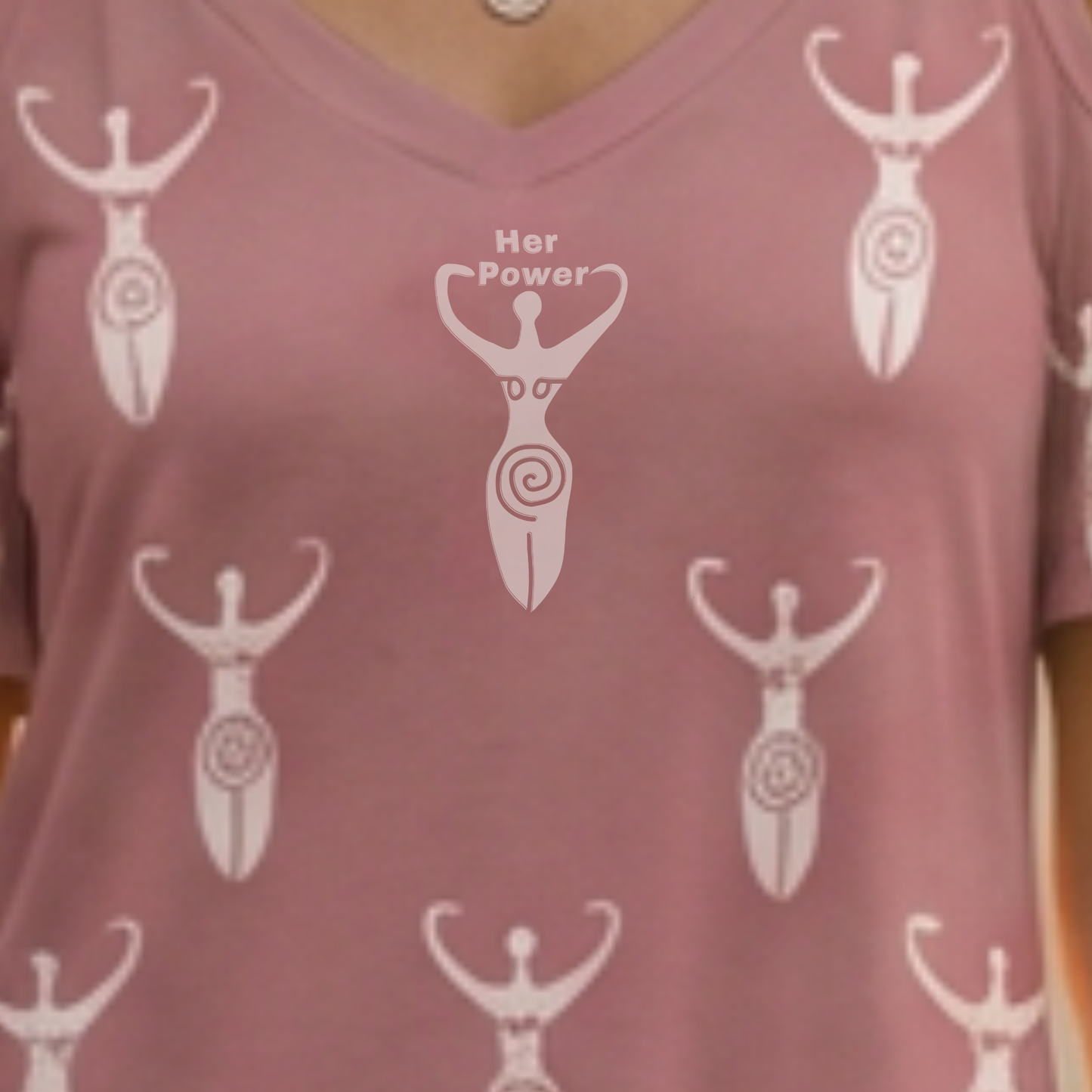 Power Goddess Cold Shoulder Short Sleeve V Neck Dress
