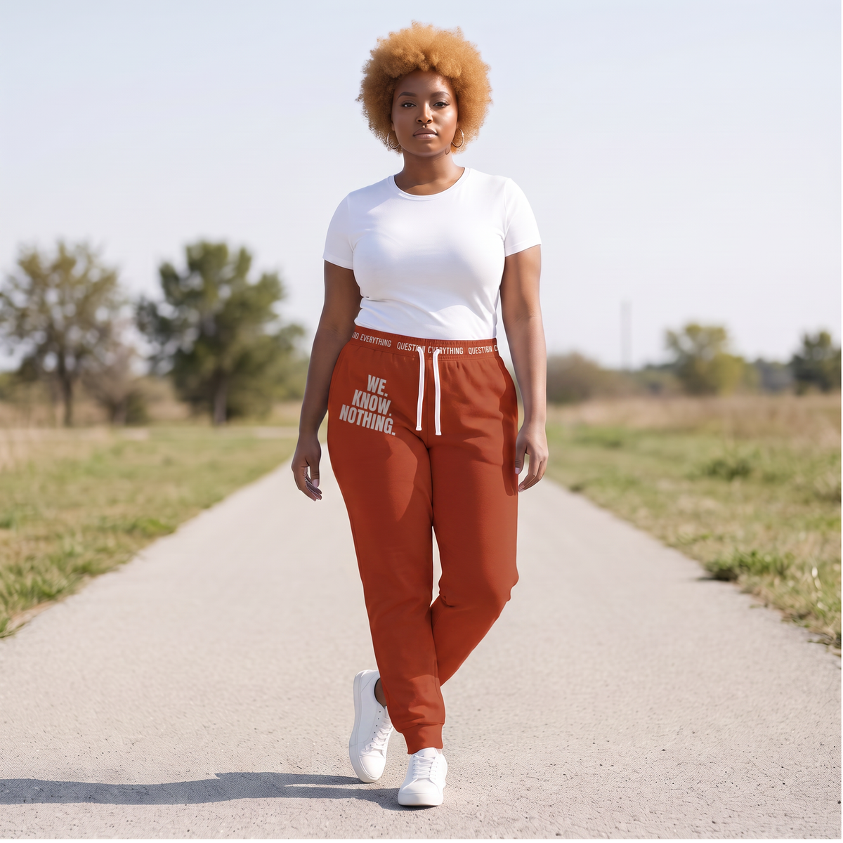 We Know Nothing Joggers | Manifesto Series | Unisex | Kinky Nomad