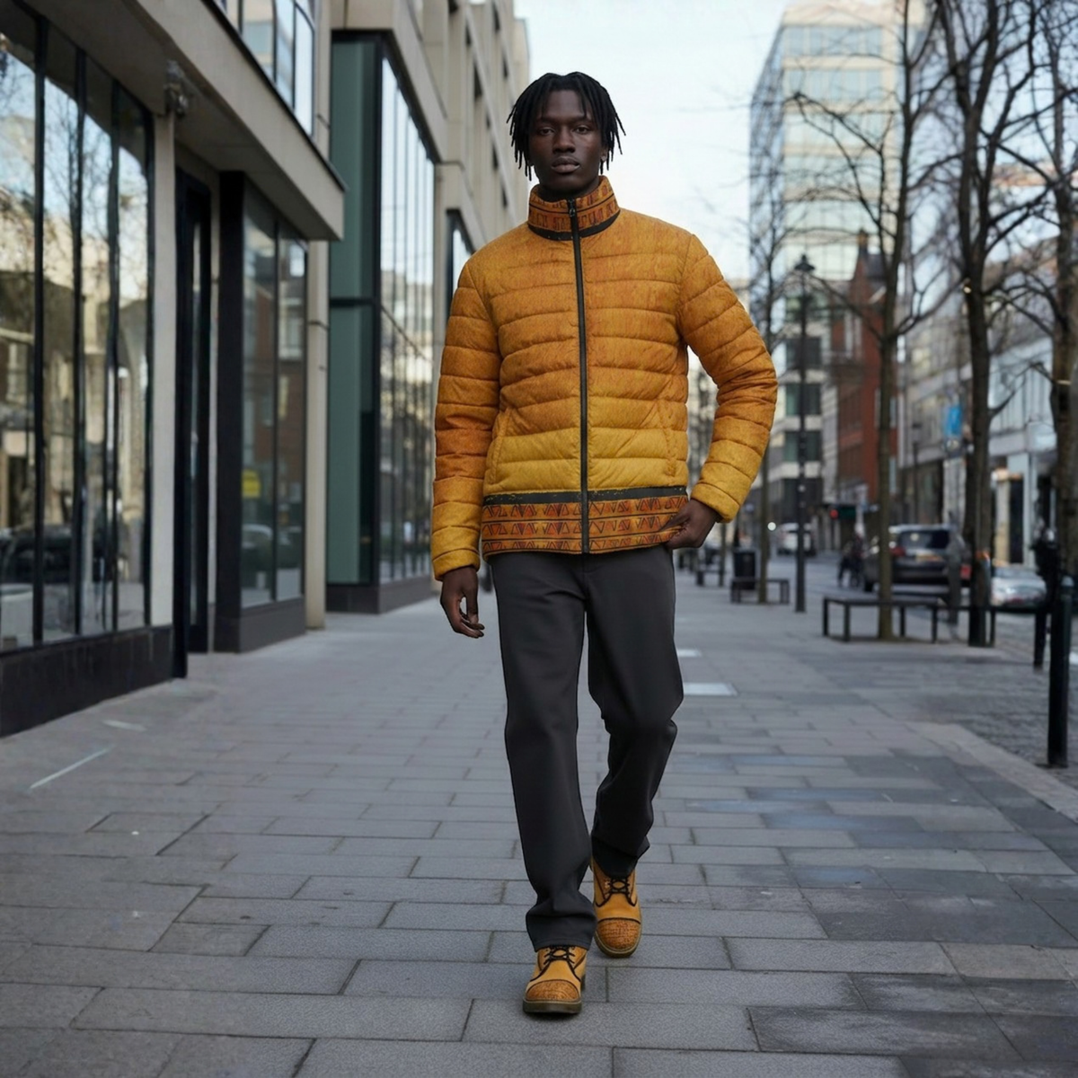 Ghana Ground Quilted Jacket | Men's | Kinky Nomad