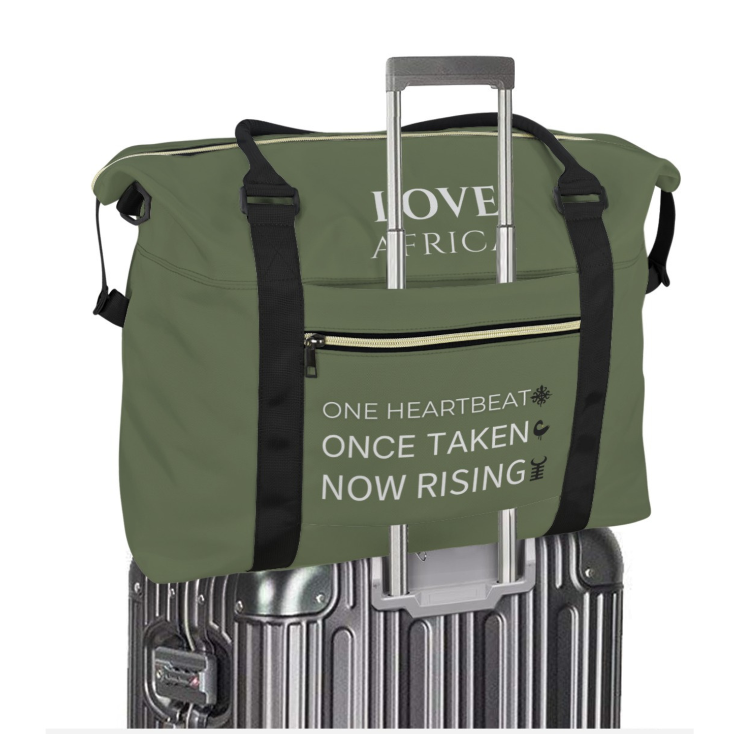 Large Duffel Bag | Afrika for Afrikans Ghana Love Africa | Kinky Nomad