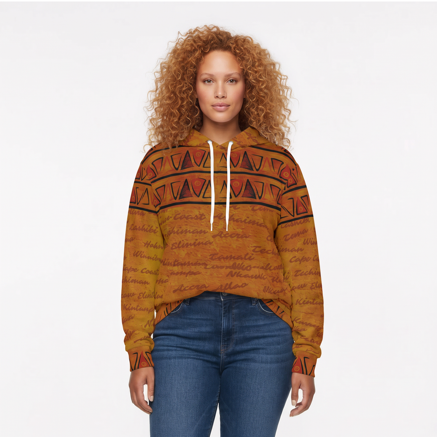 All Roads Lead to Ghana Hoodie | ALTG Series | Unisex | Kinky Nomad