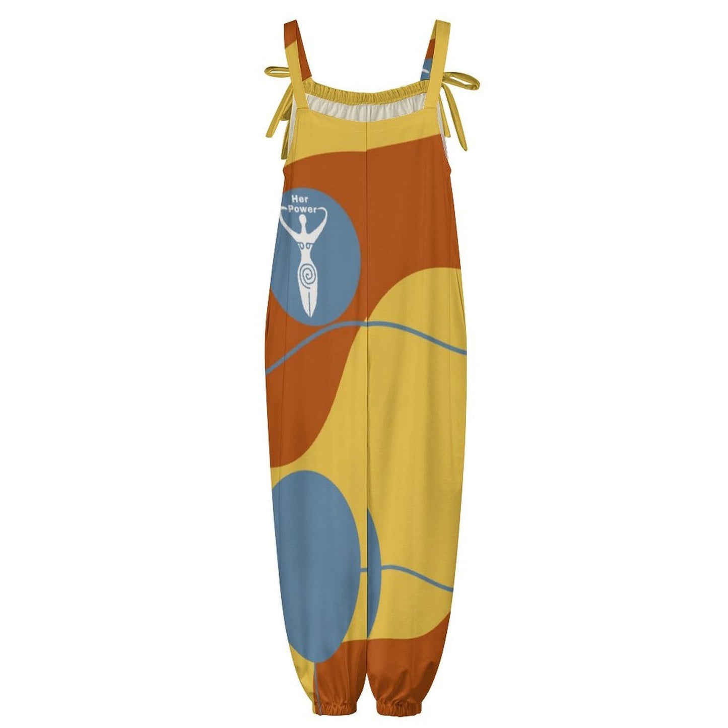 Her Power Goddess Mod  Baggy Suspender Jumpsuit