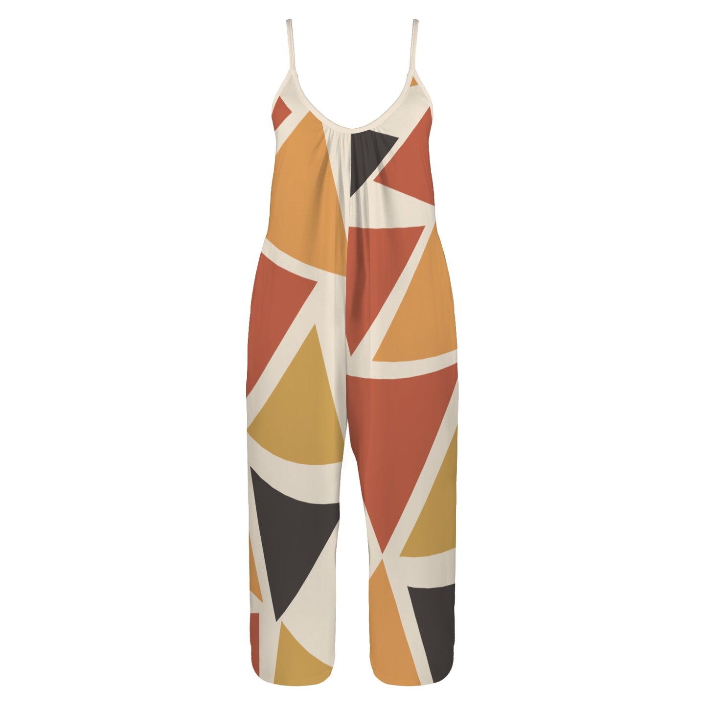 Wide-Leg Jumpsuit | Angles Series | Earth Palette | Kinky Nomad