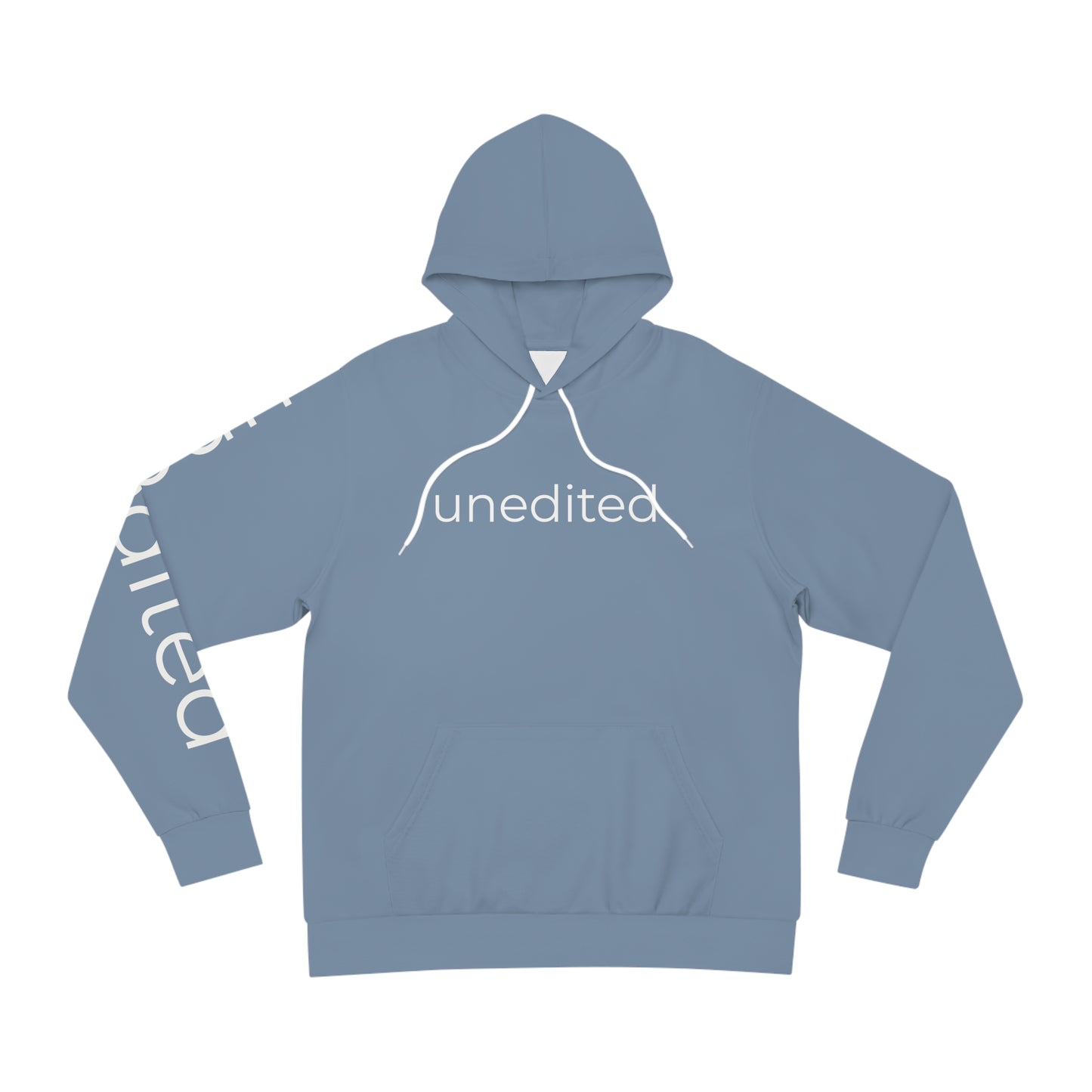 Unedited Hoodie | Minimalist Unisex Hoodie for Authentic Style