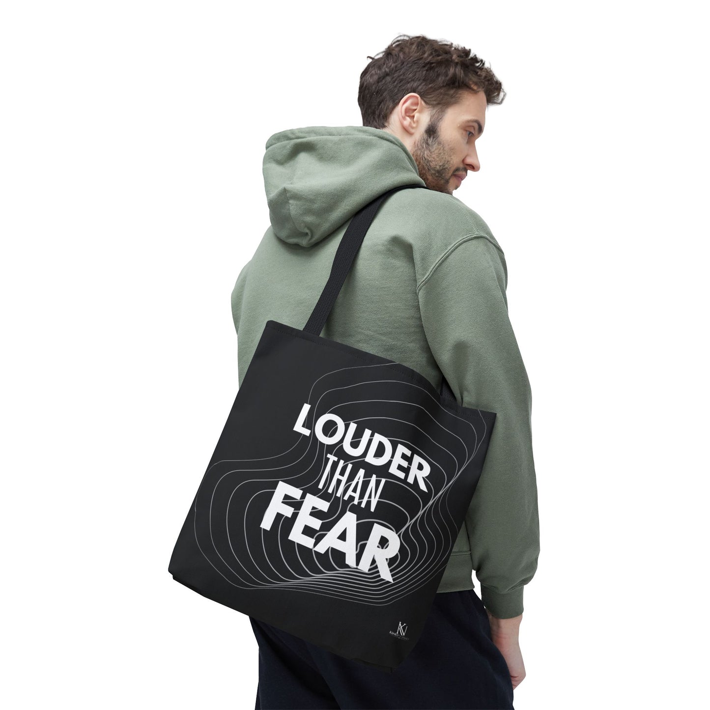 Empowerment Tote Bag – 16x16 Durable Polyester Tote | Louder Than Fear, Her Power, My Body My Rules, We Know Nothing