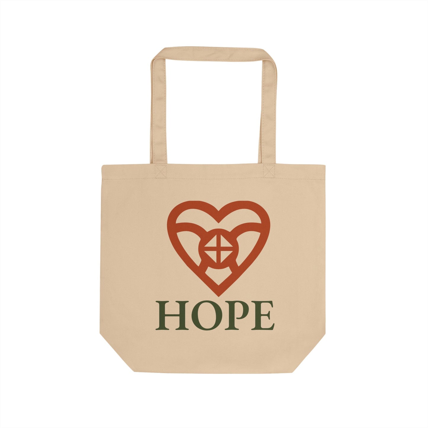 HOPE Adinkra Organic Cotton Tote Bag | Eco-Friendly African Symbol Tote by Kinky Nomad