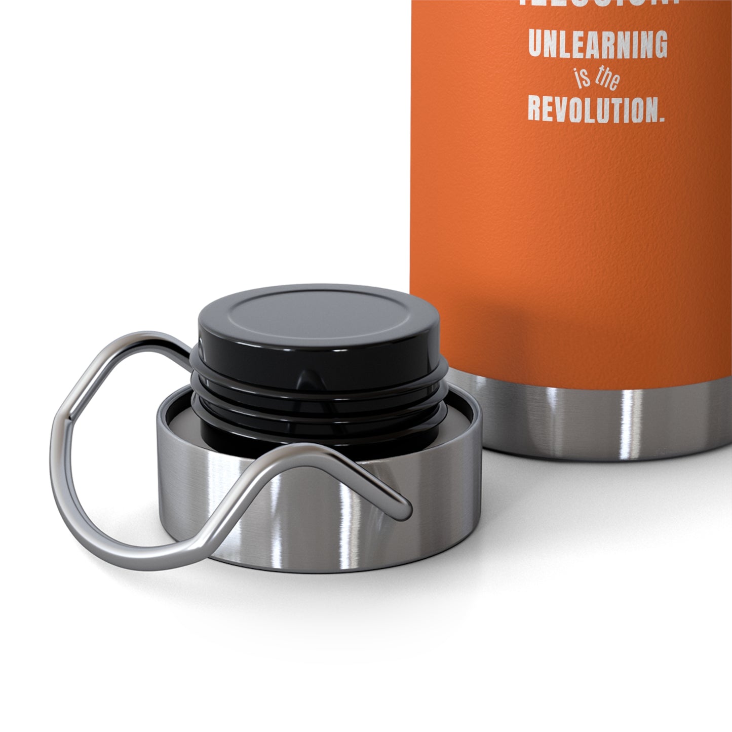 Copper Vacuum Insulated Water Bottle – 22oz Stainless Steel with Empowerment Designs | My Body My Rules, Louder Than Fear, We Know Nothing, #WTAF, I Stand in My Power