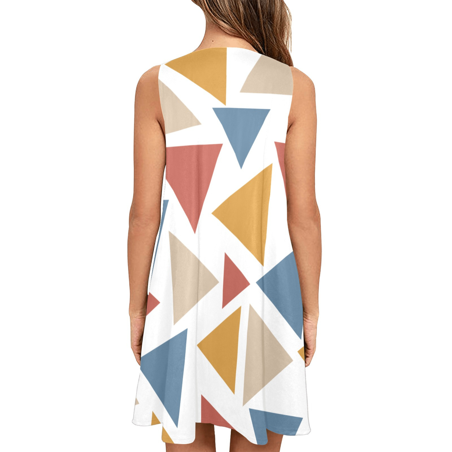 Born Herself A-Line Dress – Inspirational Atticus Quote Sleeveless Geometric Dress