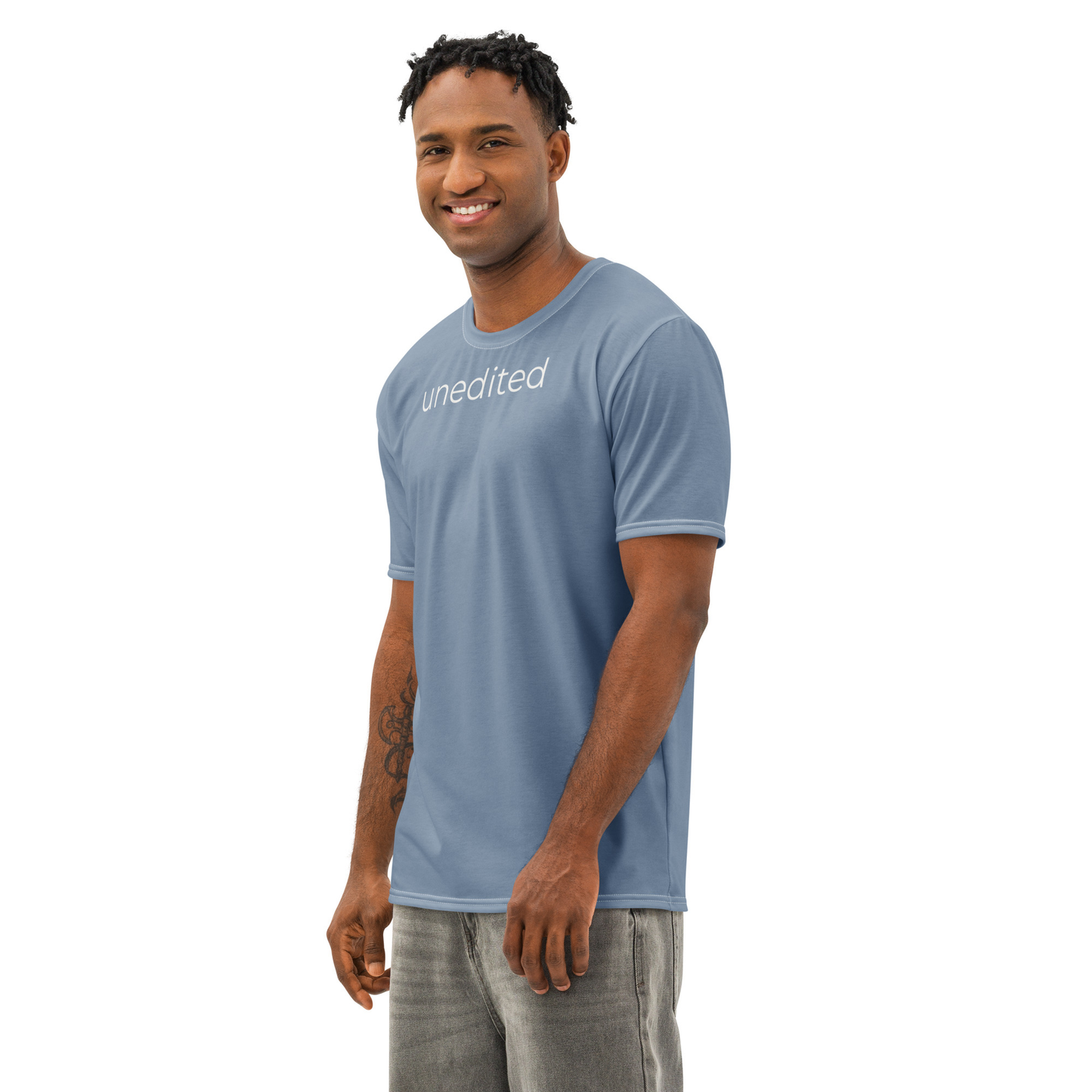 Unedited Cotton Tee – Empowering Minimalist Graphic T-Shirt | Soft Midweight Everyday Top cotton crew neck t-shirt