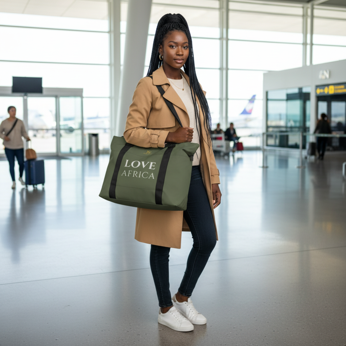 Large Duffel Bag | Afrika for Afrikans Ghana Love Africa | Kinky Nomad