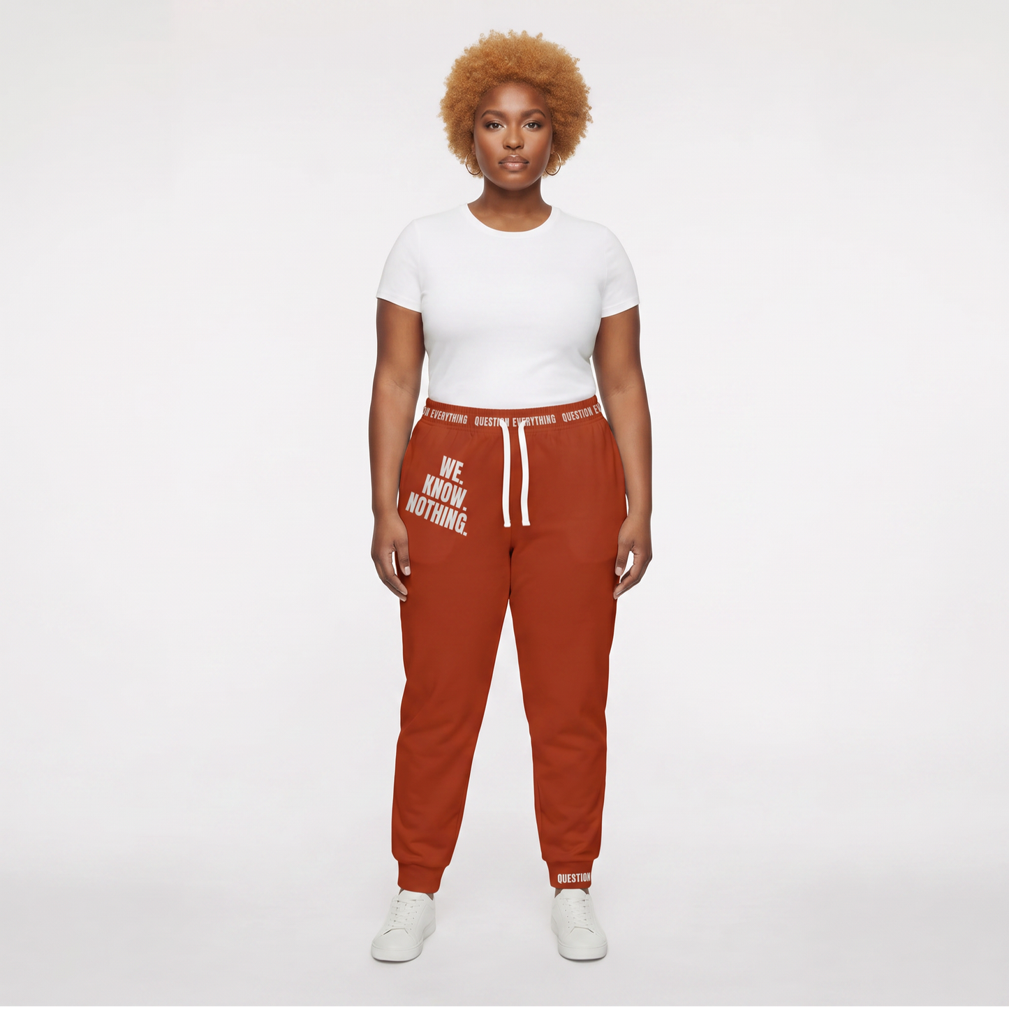 We Know Nothing Joggers | Manifesto Series | Unisex | Kinky Nomad