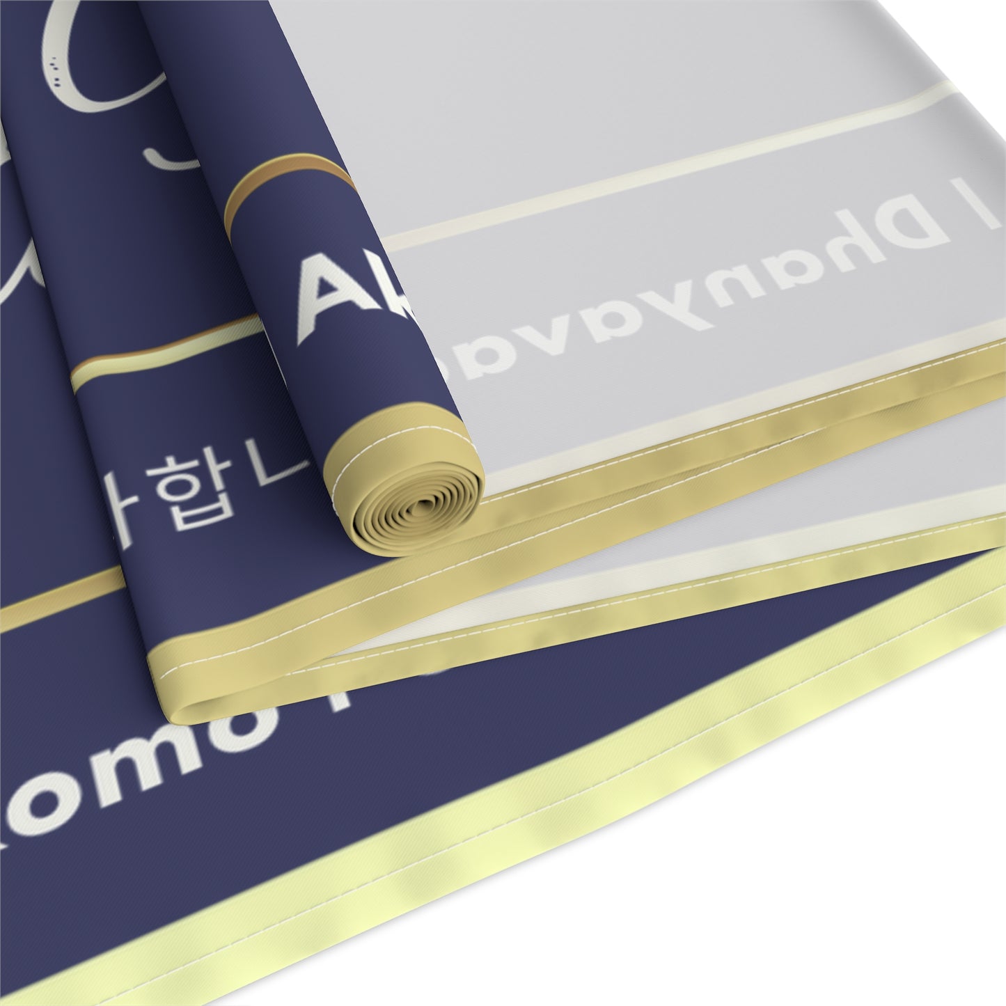 Table Runner – Abundance, Connection, Calm Home Wild Soul, Gratitude | Cotton Twill & Polyester | 2 Sizes