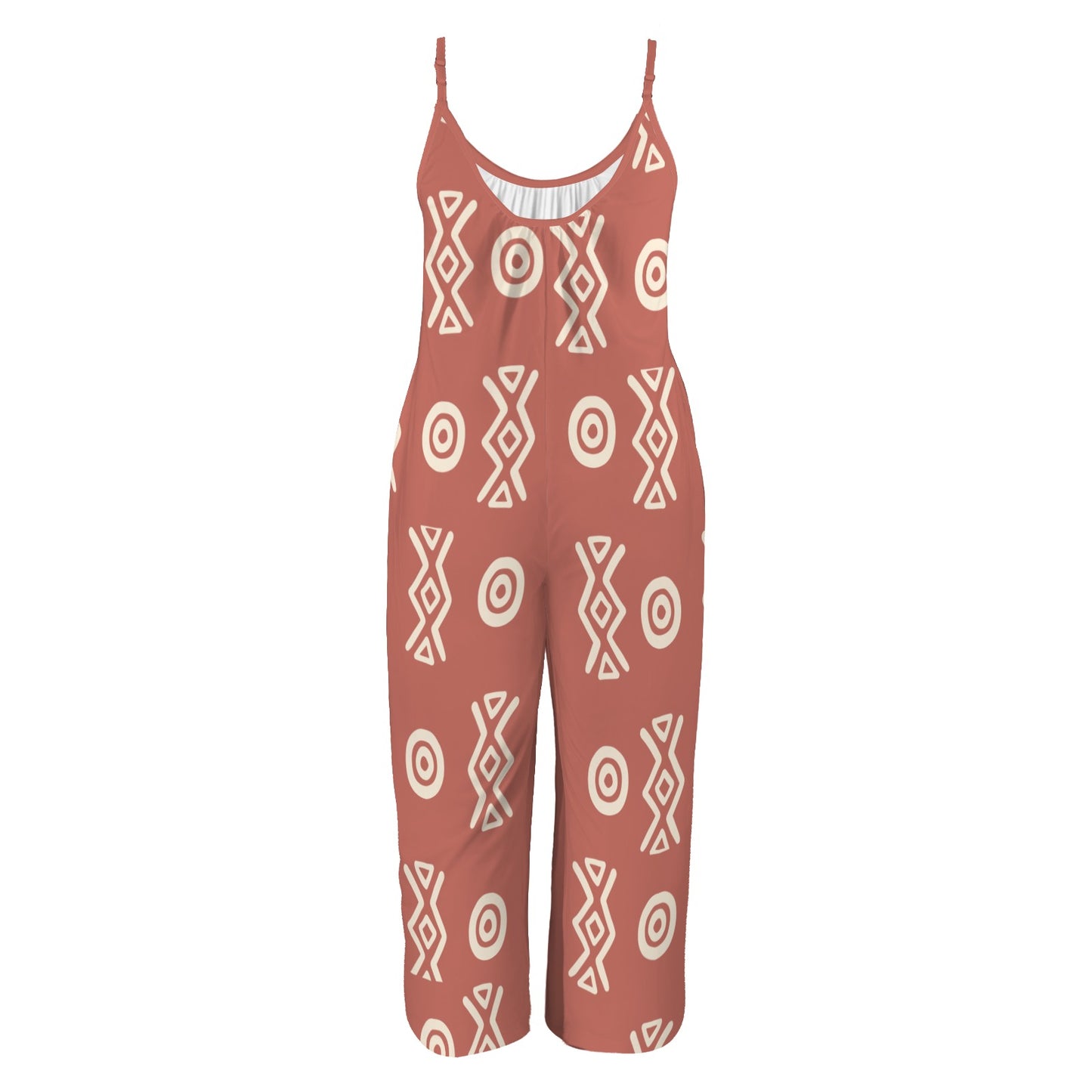 Pleated Cami Wide Leg Jumpsuit | Savanna Angles Ghana | Kinky Nom Cami Wide Leg Jumpsuits