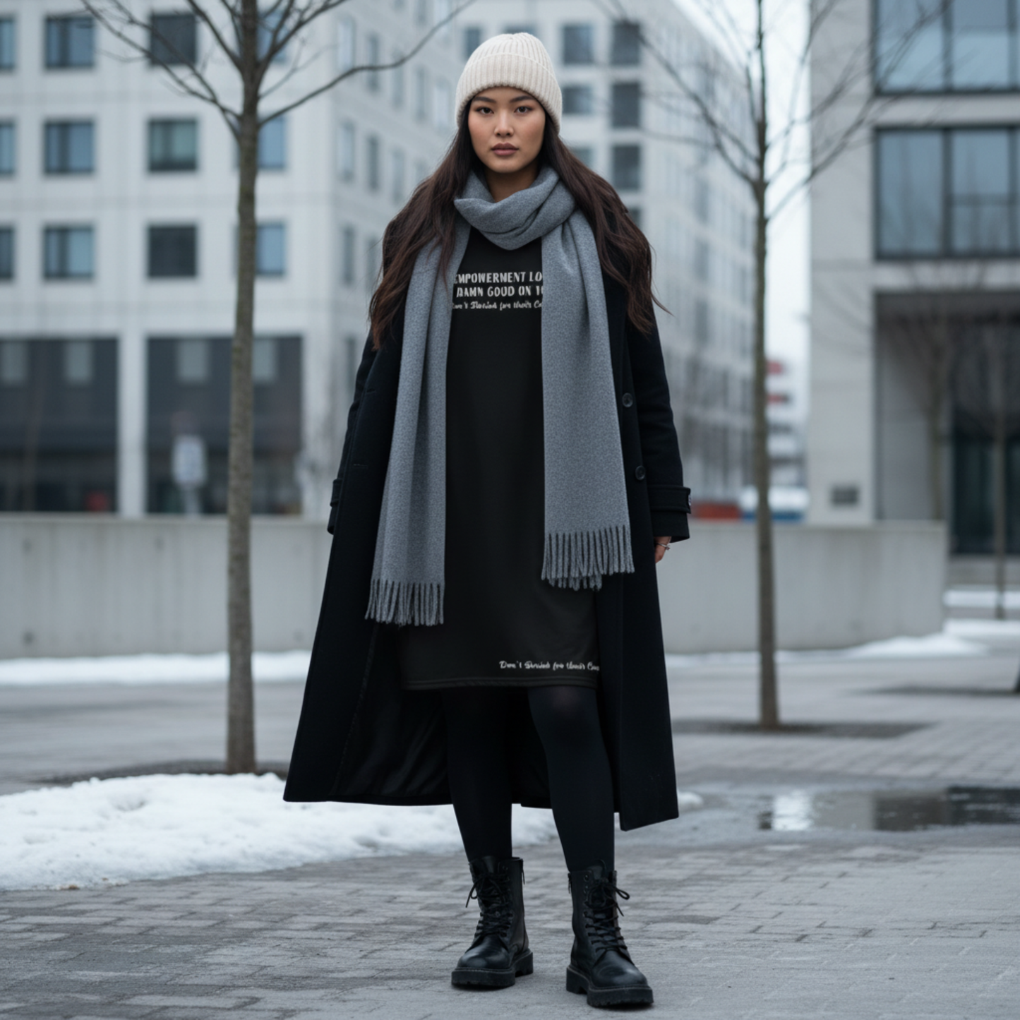 Empowerment Looks Damn Good On You | Oversized T-Shirt Dress