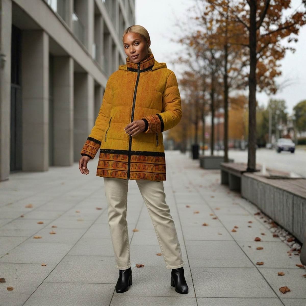 Ghana Ground Puffer Coat | Women's | Kinky Nomad