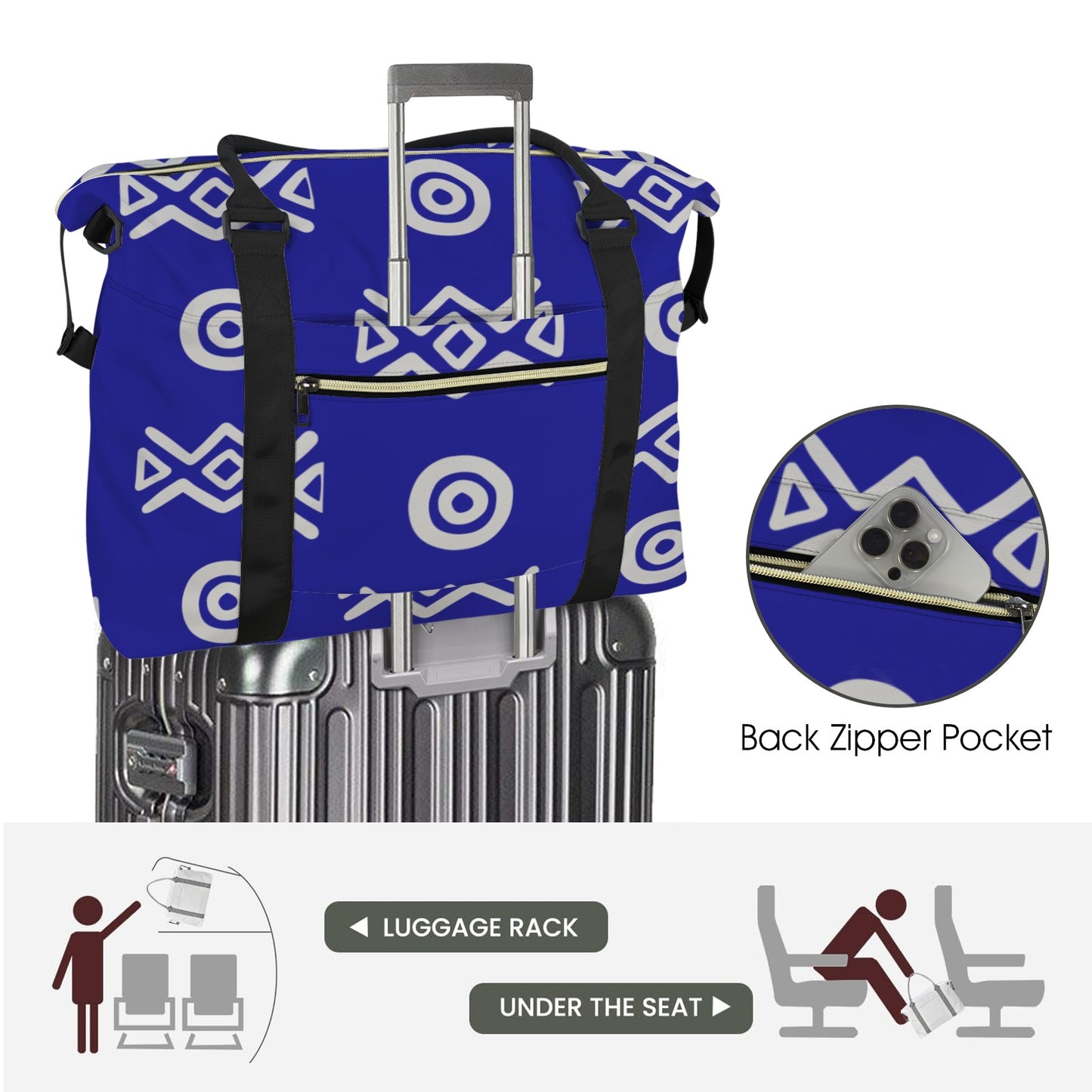 Savanna Indigo Duffle Bag – Large Capacity Travel & Weekend Bag