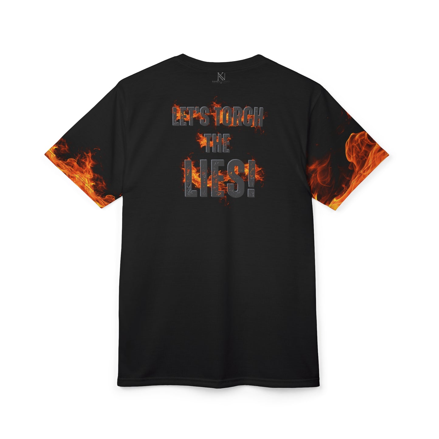 Burn The Script Unisex T-Shirt – Torch The Lies Graphic Tee