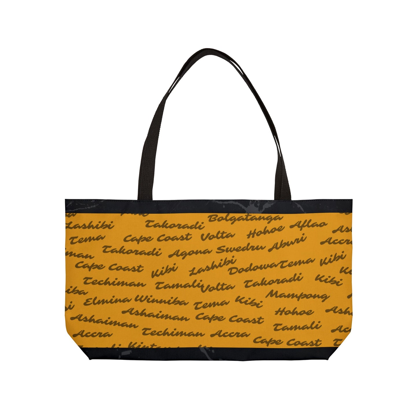 Weekender Tote Bag | Aya Bogolan Ghana Eye of Horus | Kinky Nomad