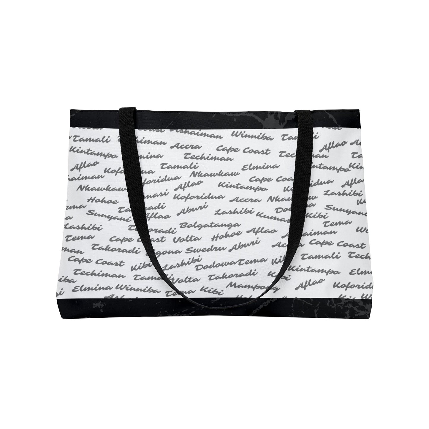 Weekender Tote Bag | Aya Bogolan Ghana Eye of Horus | Kinky Nomad